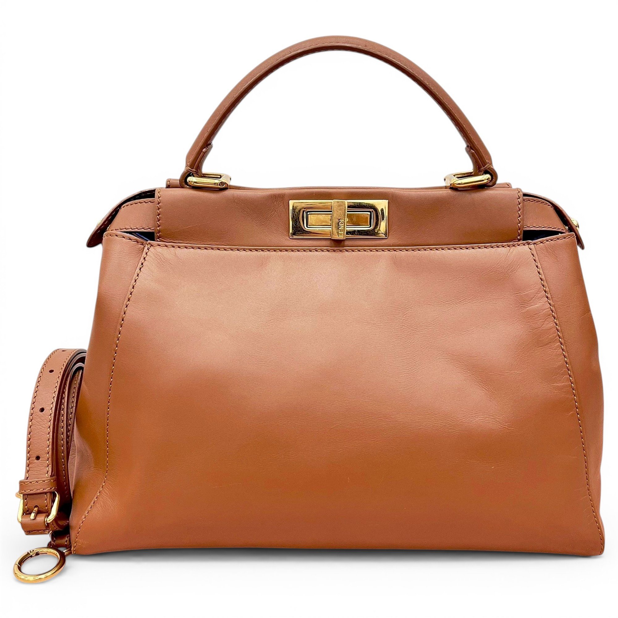 Peekaboo leather handbag