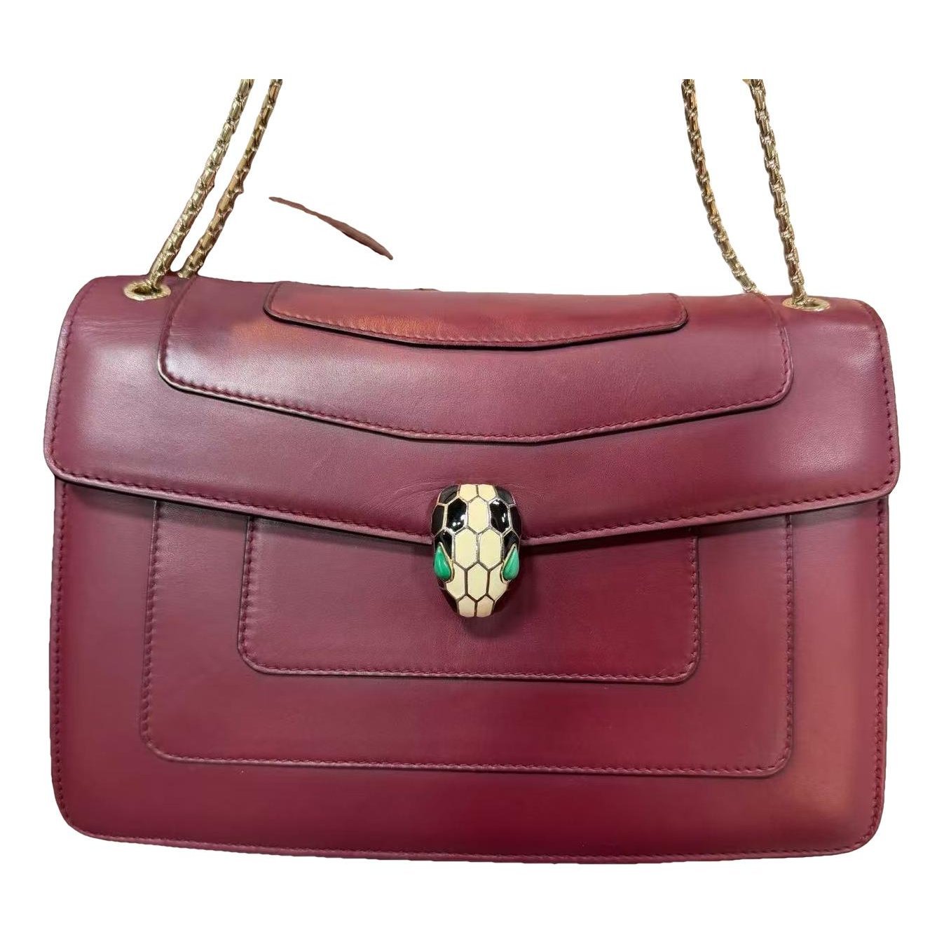 Serpenti leather handbag