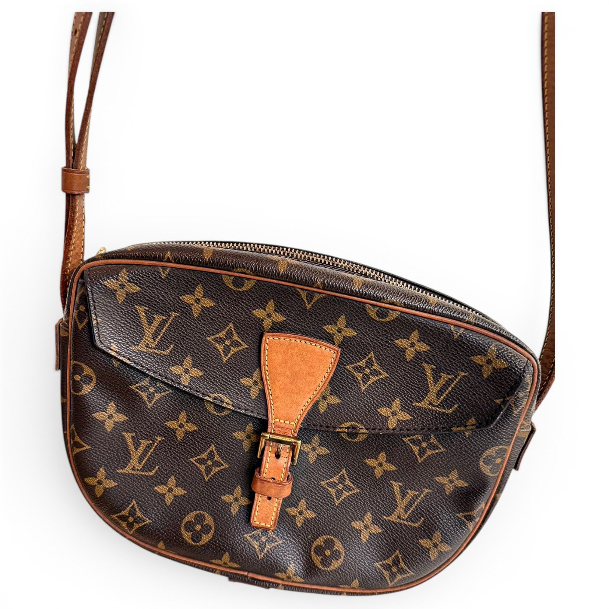 Jeune fille leather crossbody bag