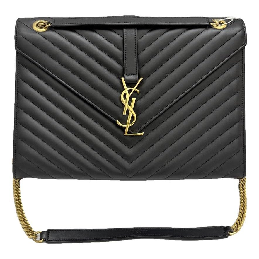 Envelope leather handbag