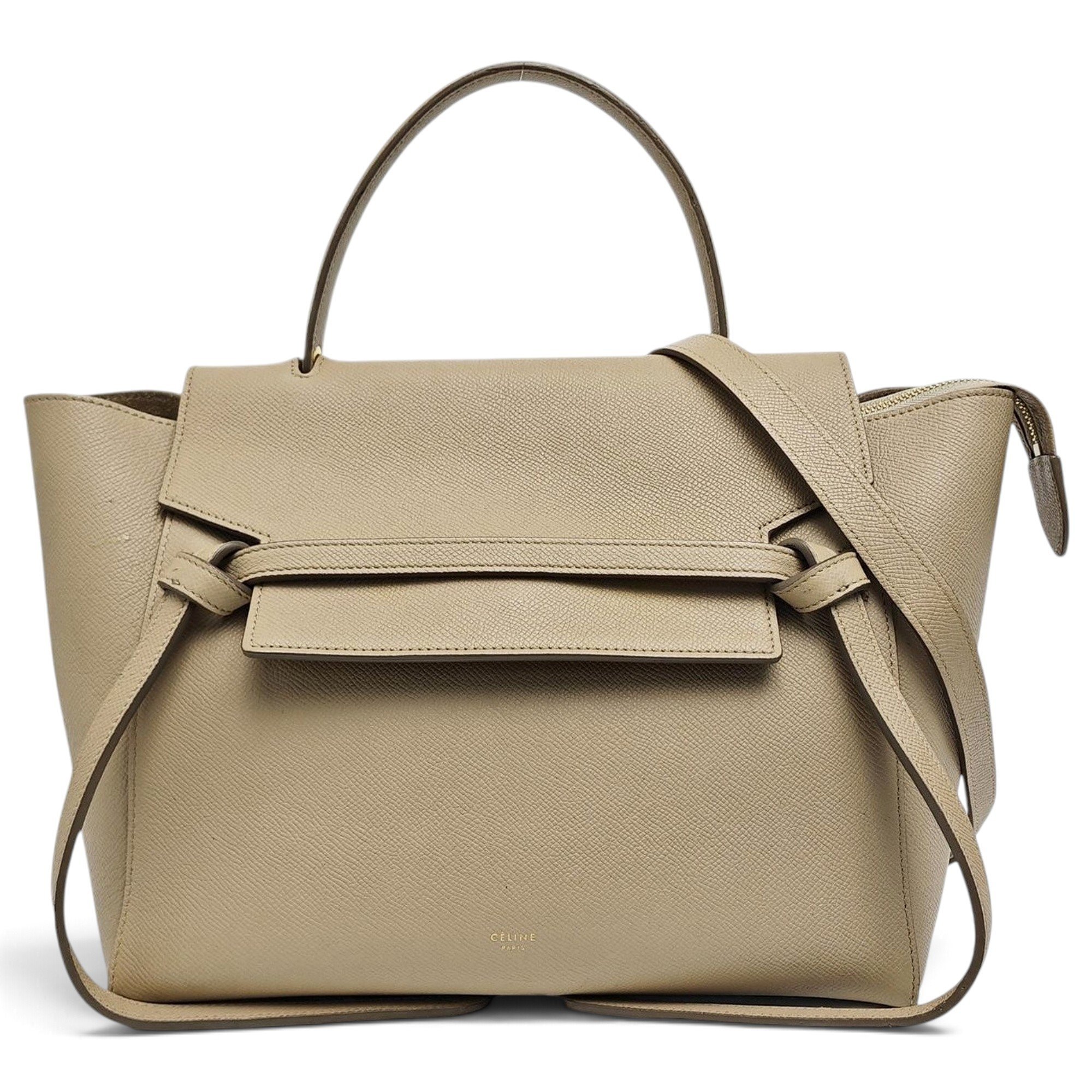 Belt leather handbag