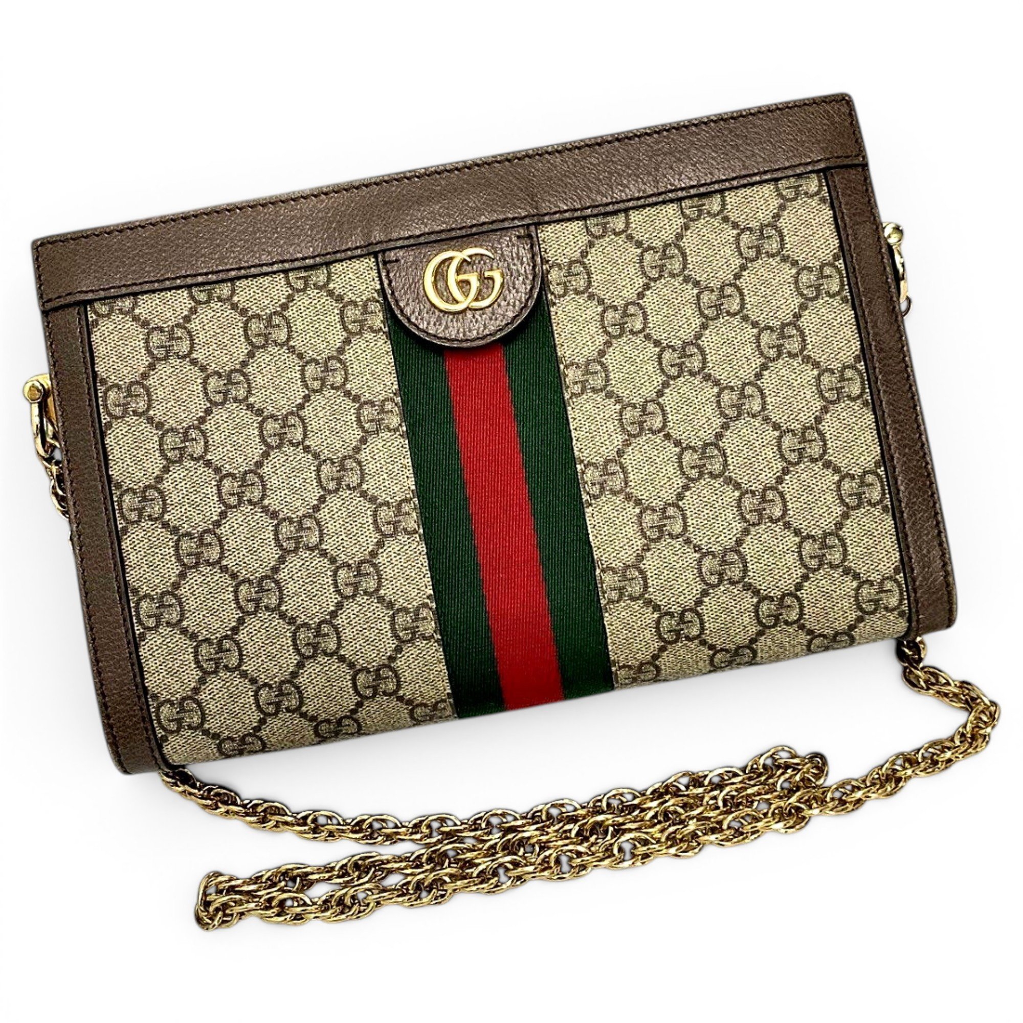 Ophidia Chain leather handbag
