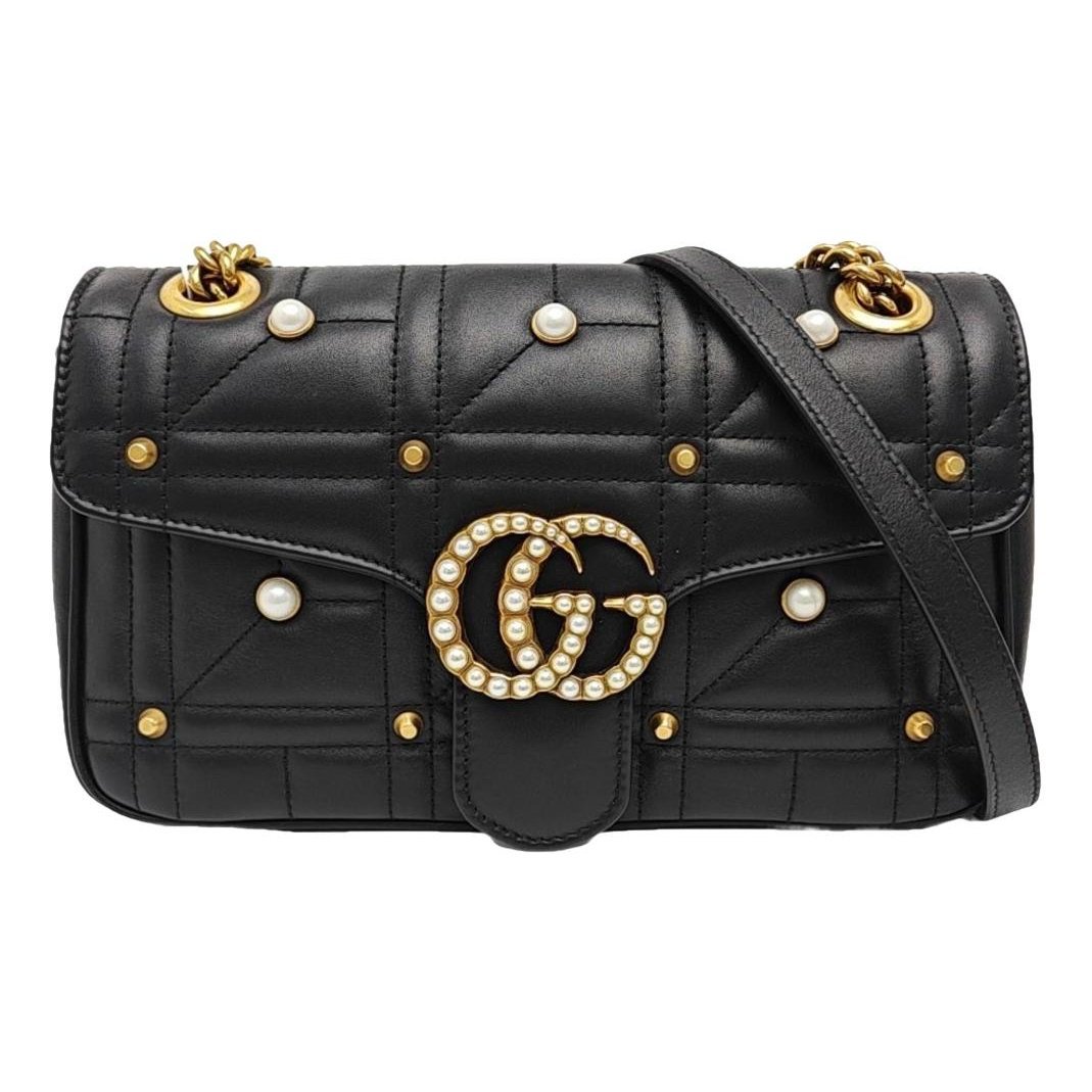 GG Marmont Flap leather crossbody bag