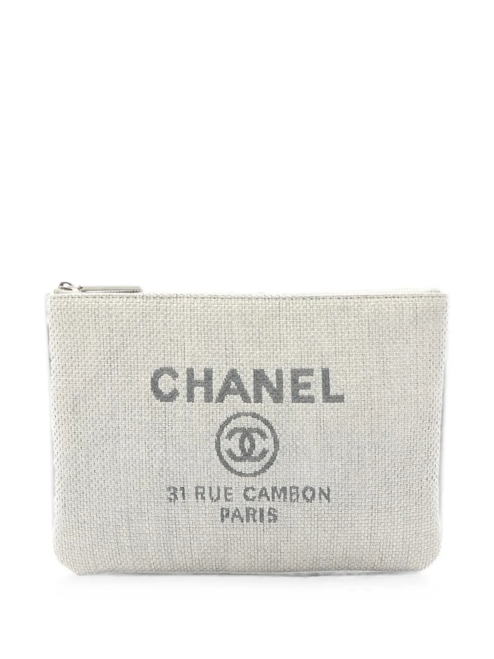 2016-2017 Deauville logo-print clutch bag