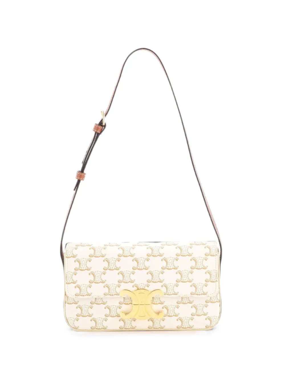 Triomphe East-West Triomphe Coated Canvas shoulder bag