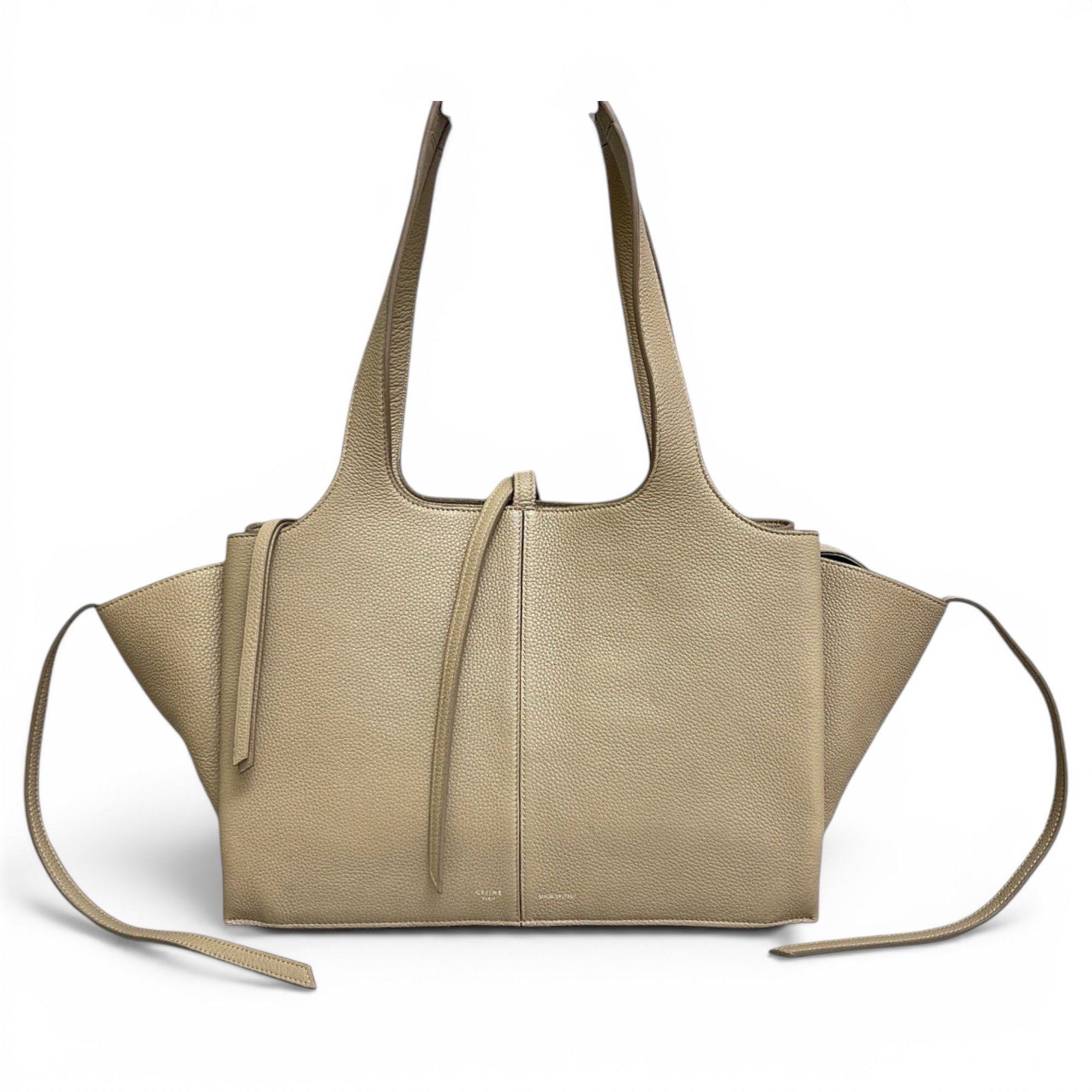 Tri-Fold leather tote