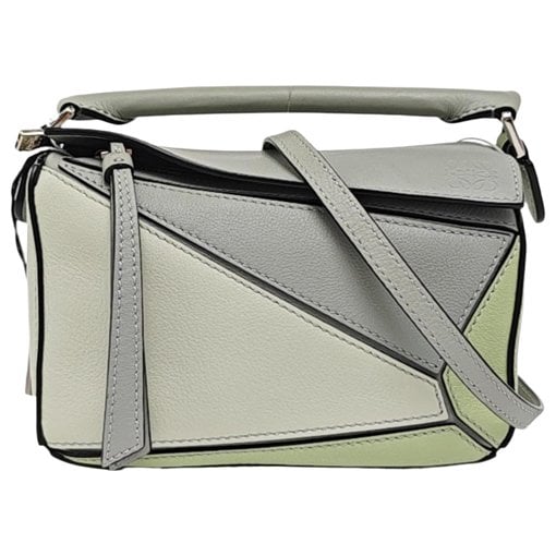 Puzzle leather mini bag