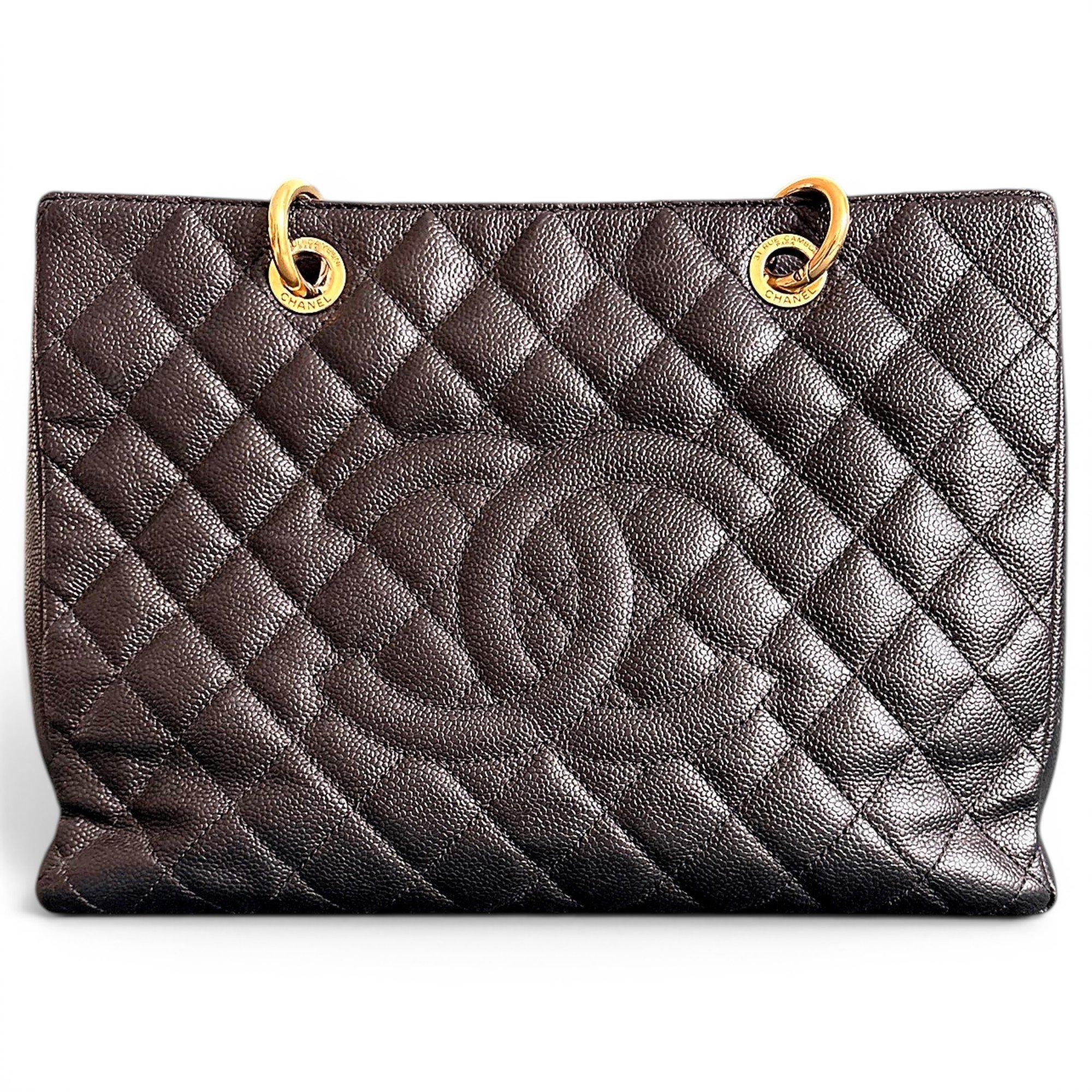 Grand shopping leather tote