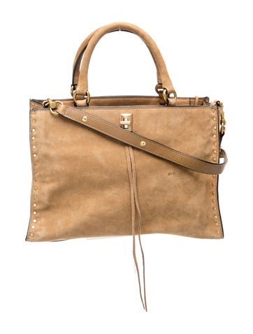 Suede Top Handle Bag
