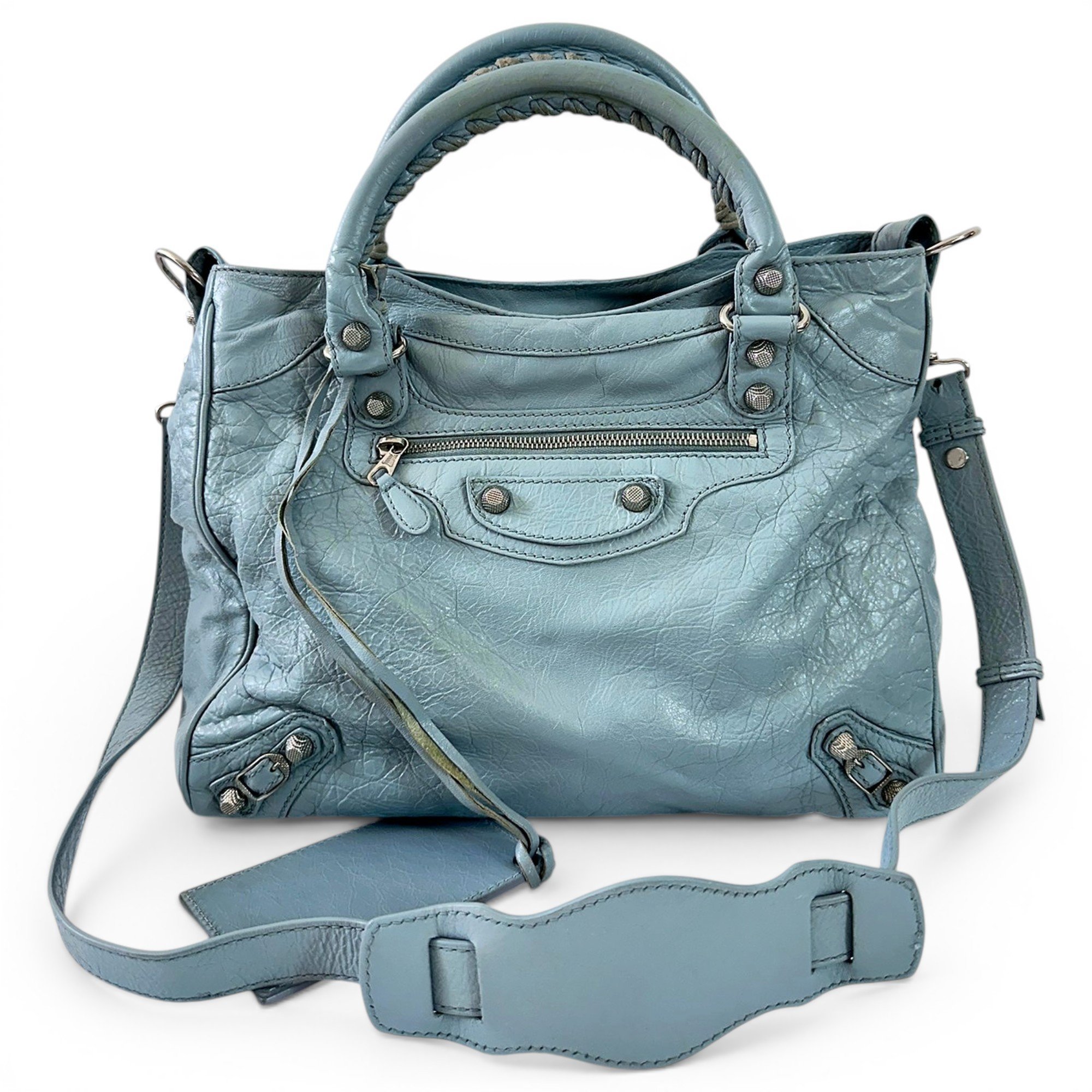 Vélo leather handbag