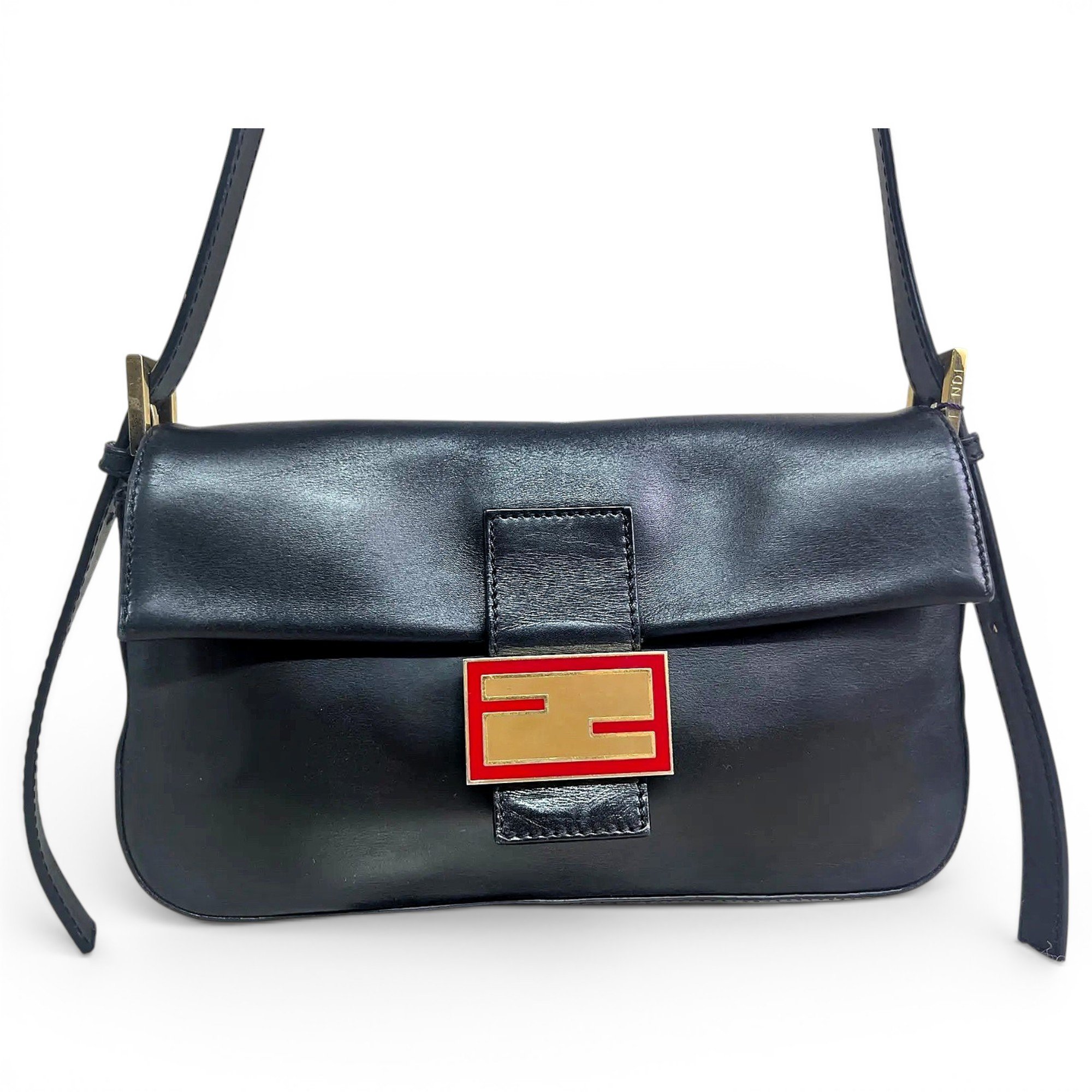 Baguette leather handbag