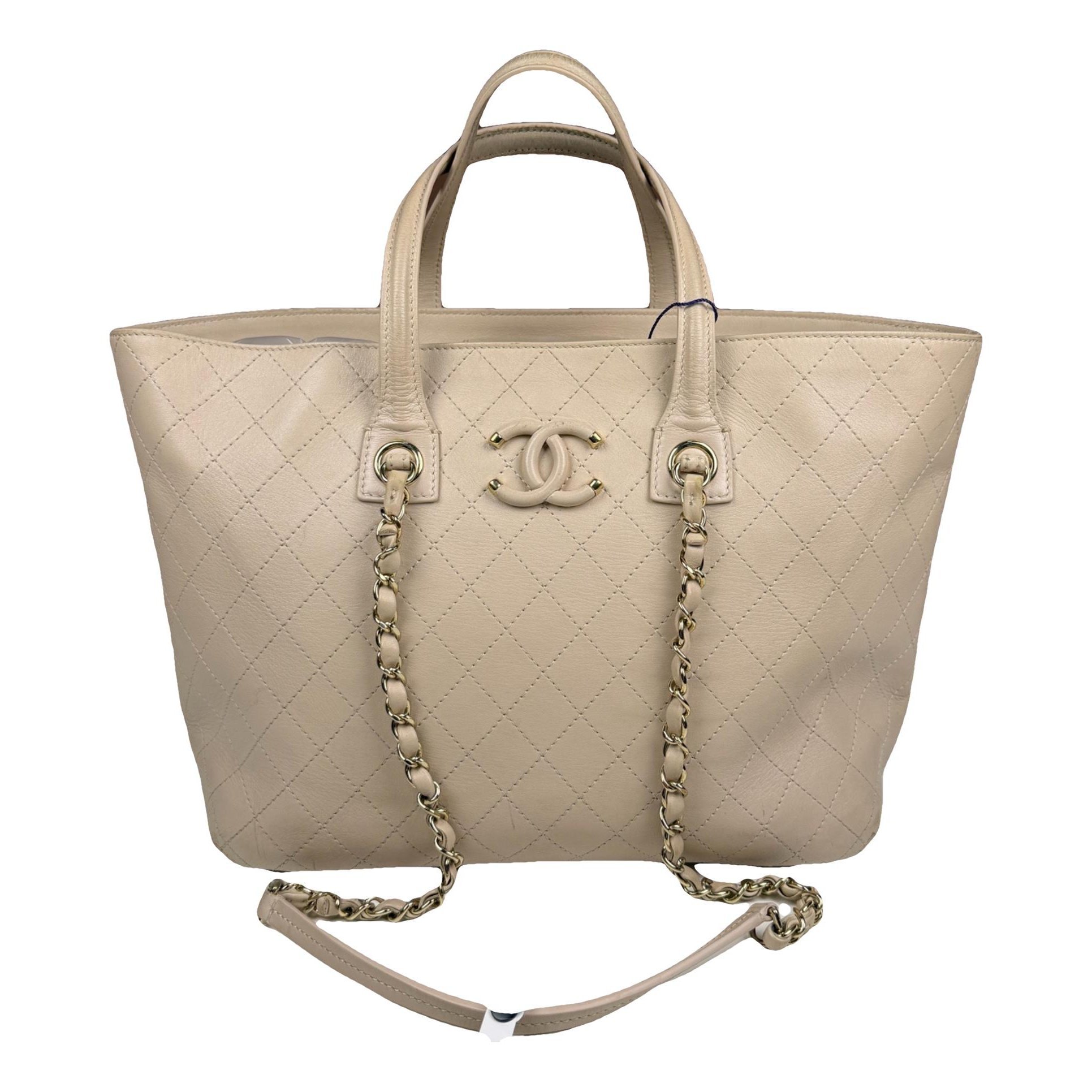 Statement leather tote