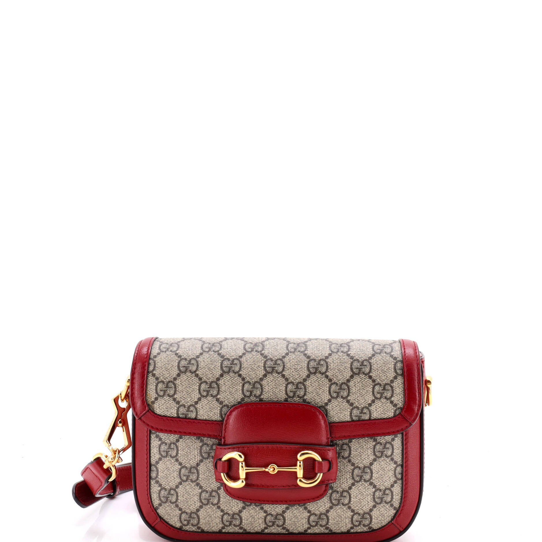 Horsebit 1955 Shoulder Bag GG Coated Canvas with Leather Mini