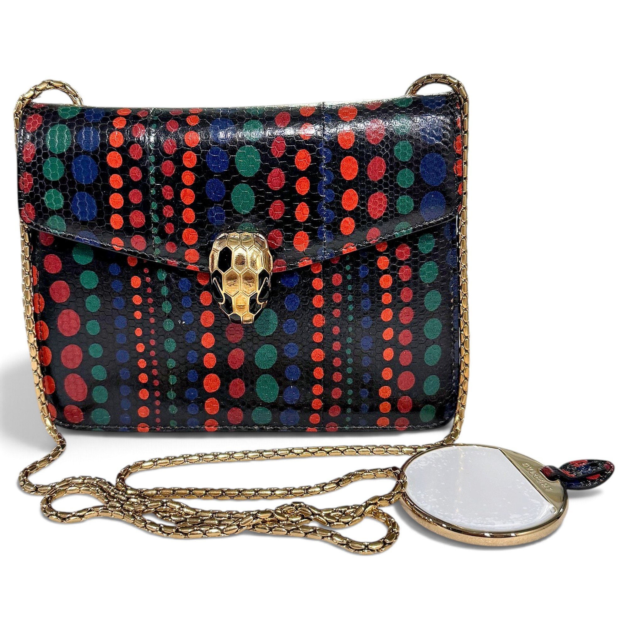 Bvlgari Serpenti leather handbag