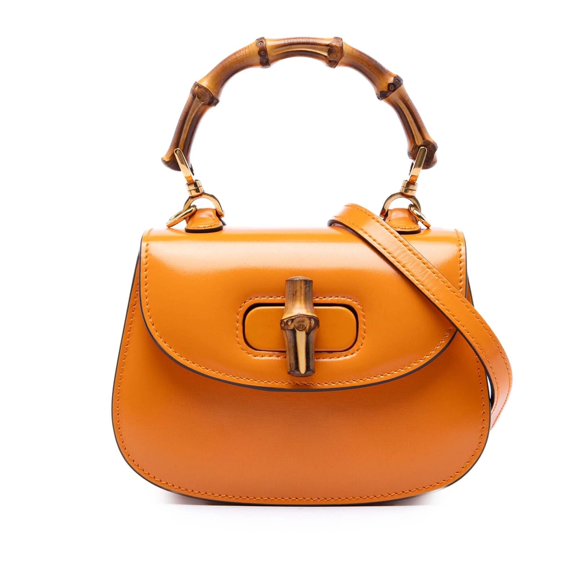 Bamboo Top Handle pony-style calfskin handbag