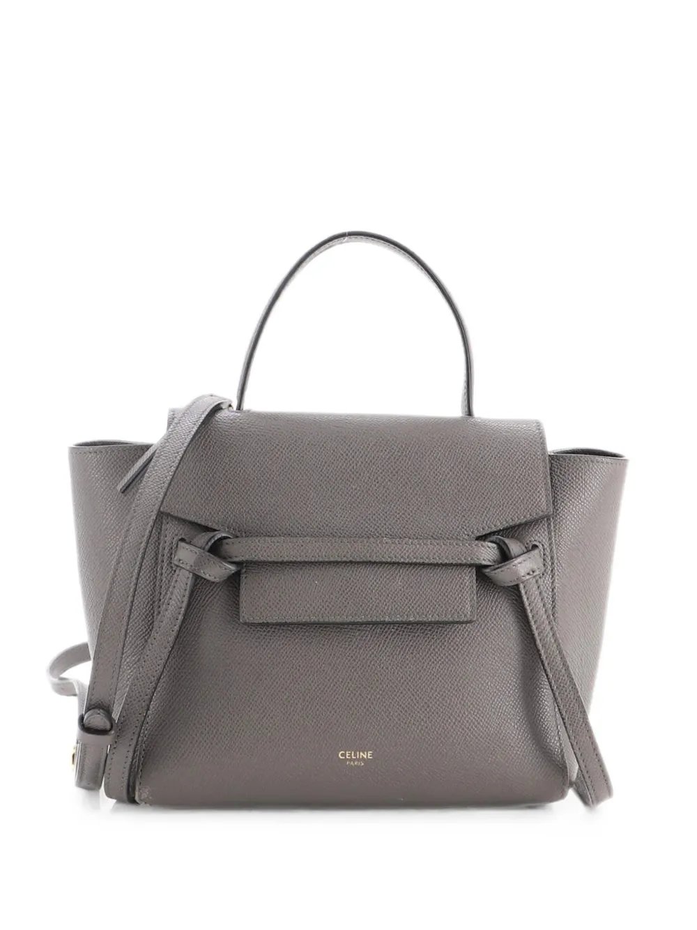 Belt Bag Textured Leather Nano shoulder bag
