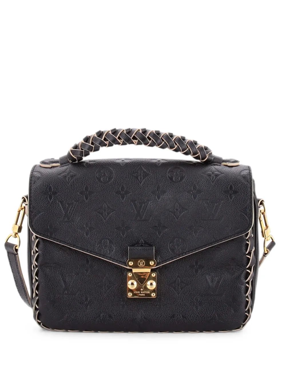 Louis Vuitton Braided Handle Pochette Metis Monogram Empreinte Leather crossbody bag