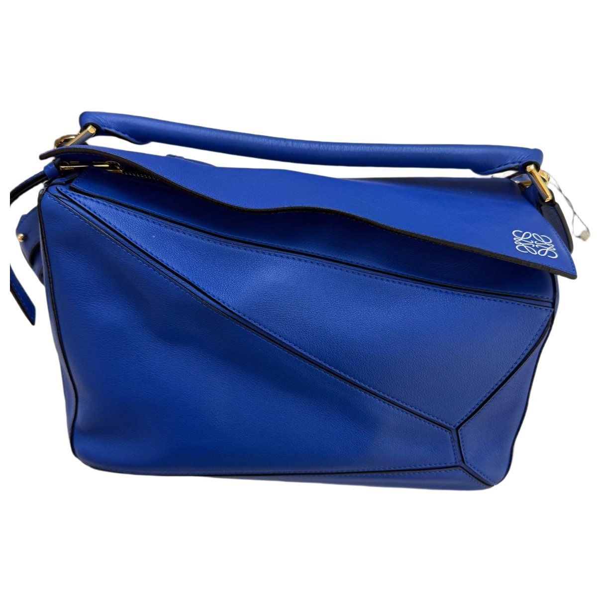 Puzzle leather handbag