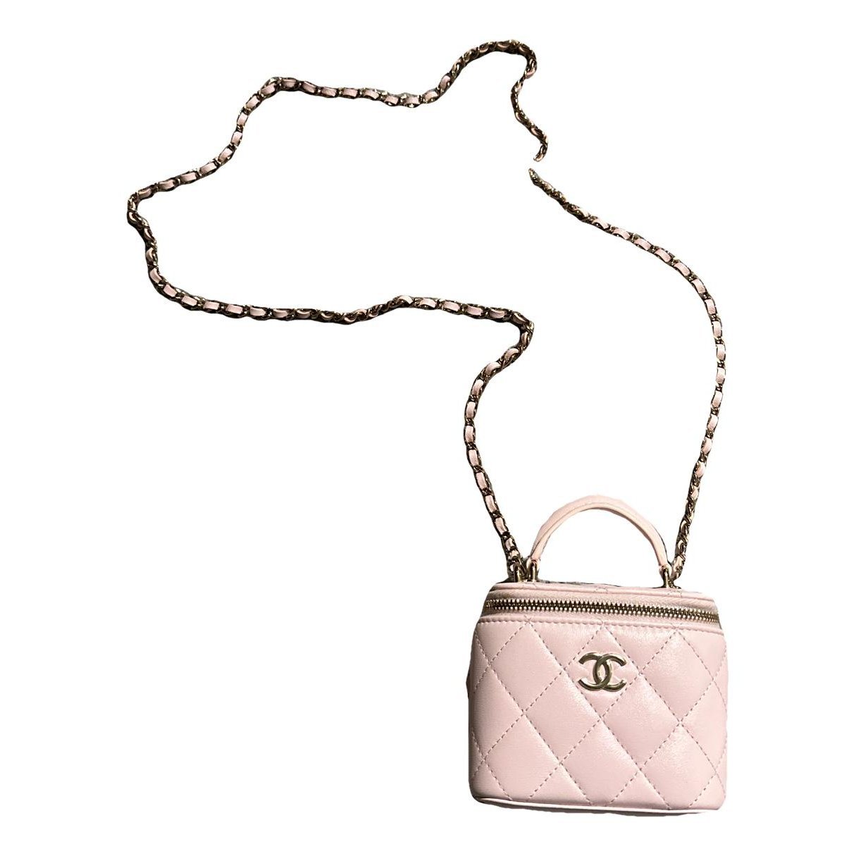 Vanity leather handbag