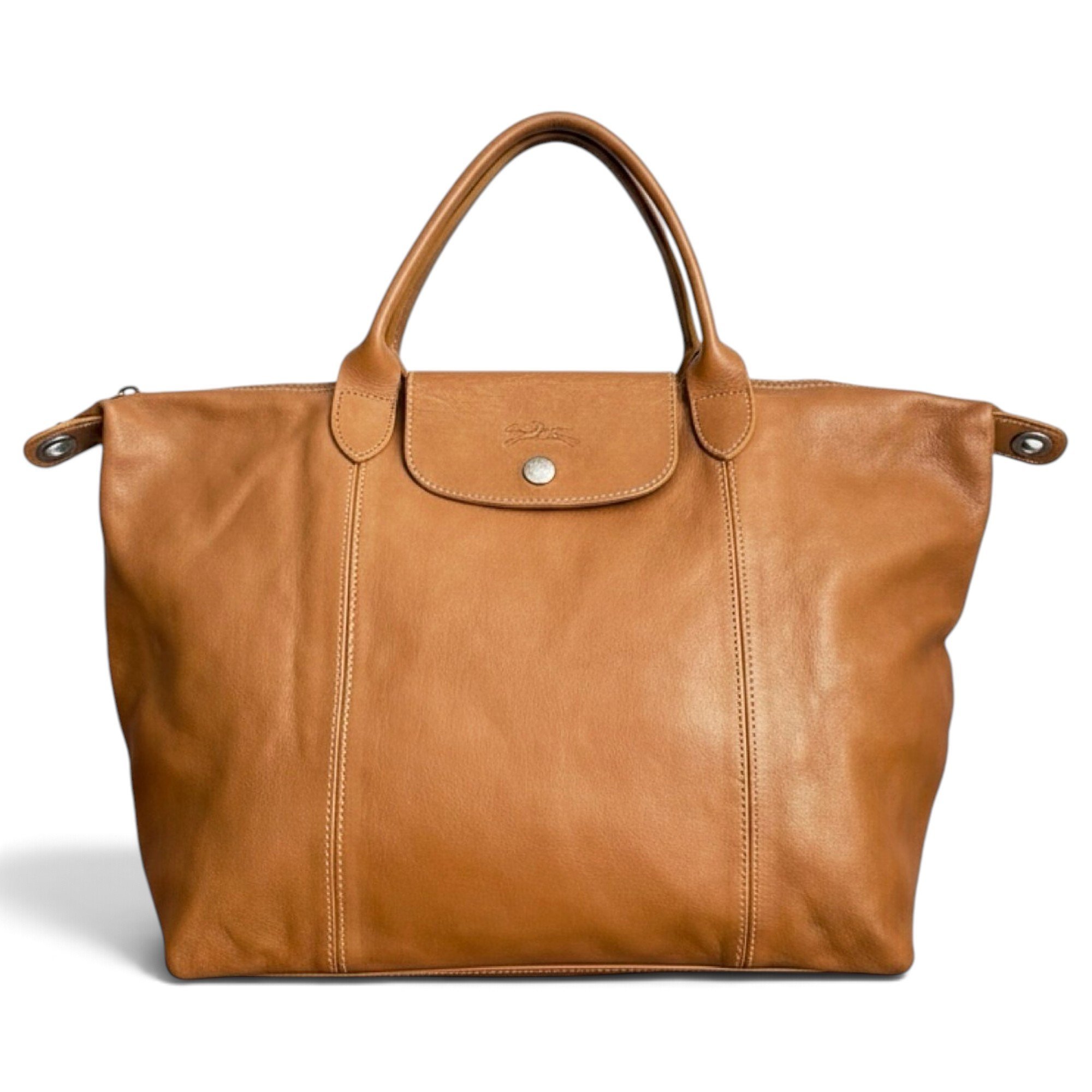 Pliage leather tote