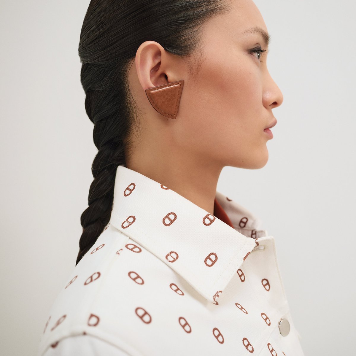 Marron Fauve "Chaine D'Ancre" Denim Jacket