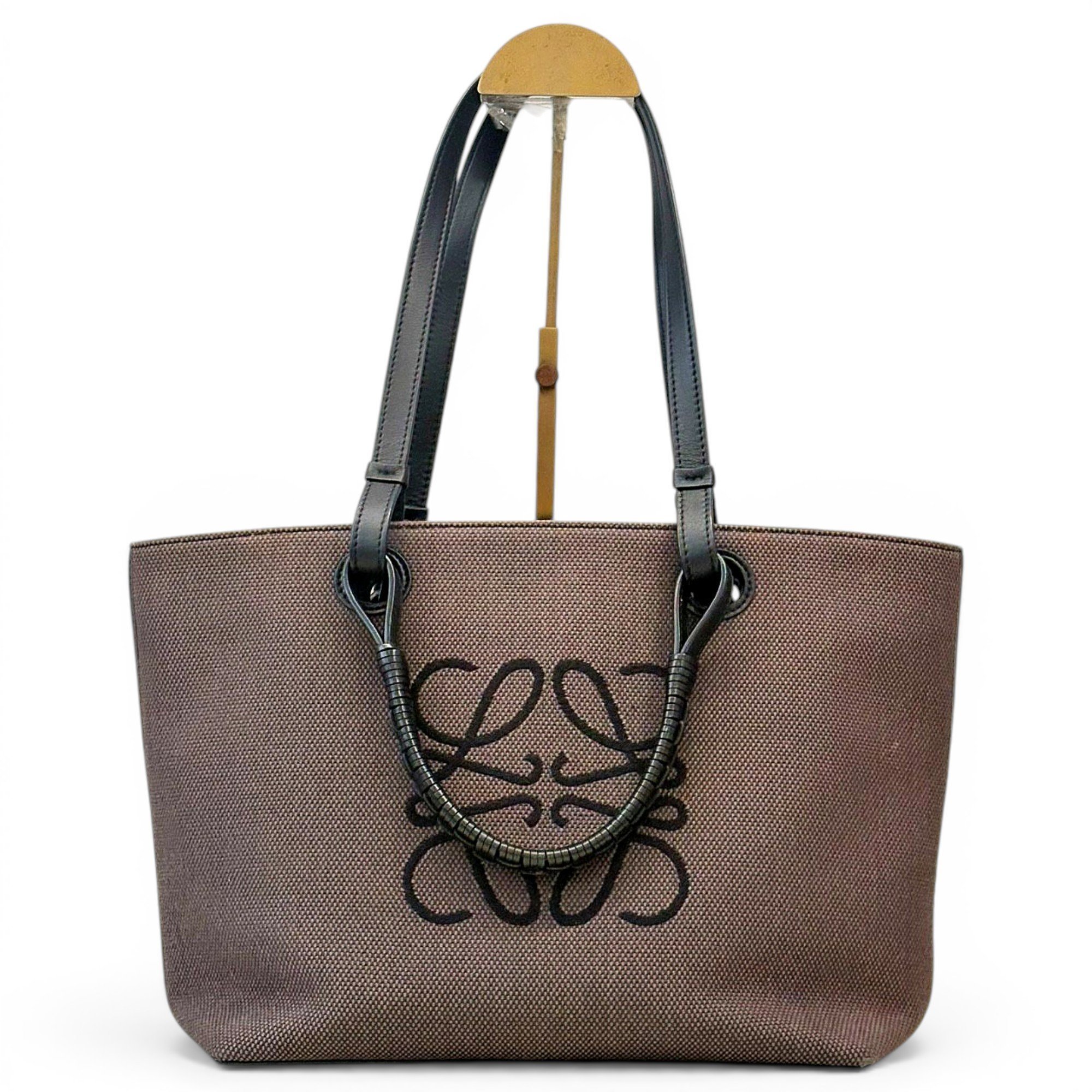 Anagram leather handbag