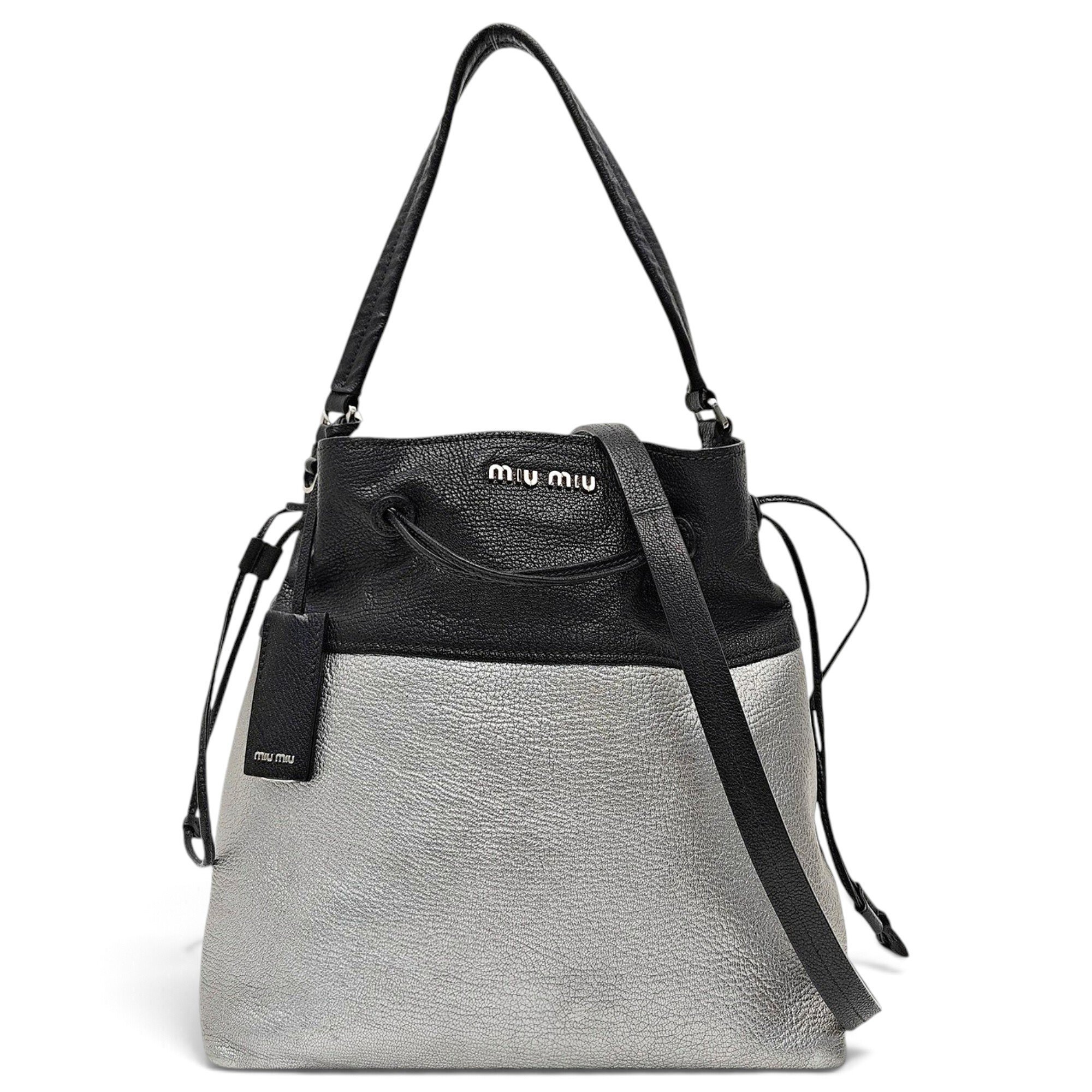 Madras leather handbag