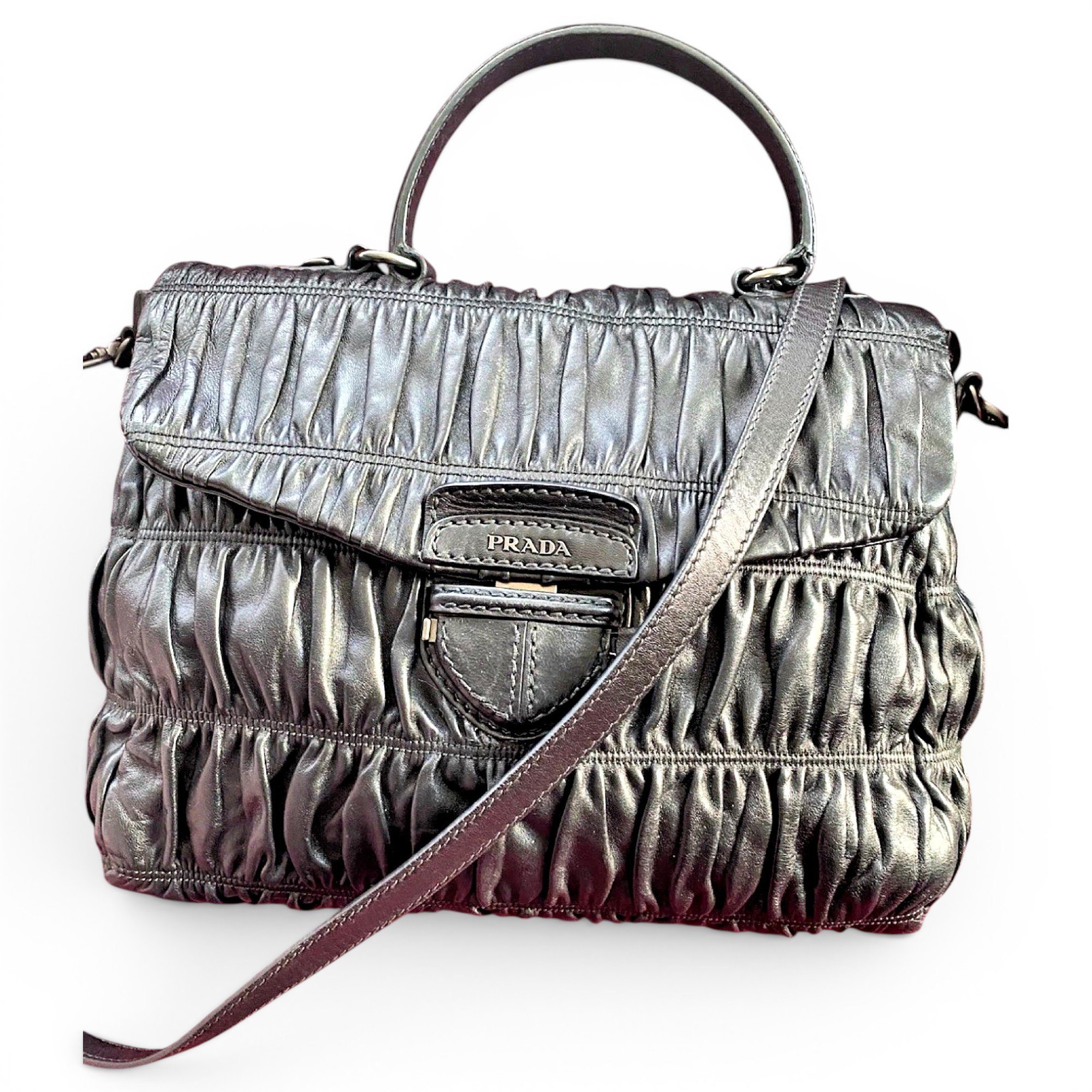 Leather handbag