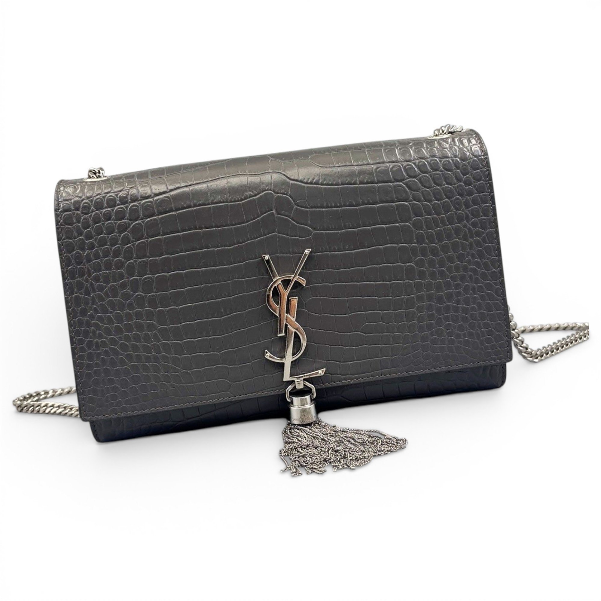 Pompom Kate leather handbag