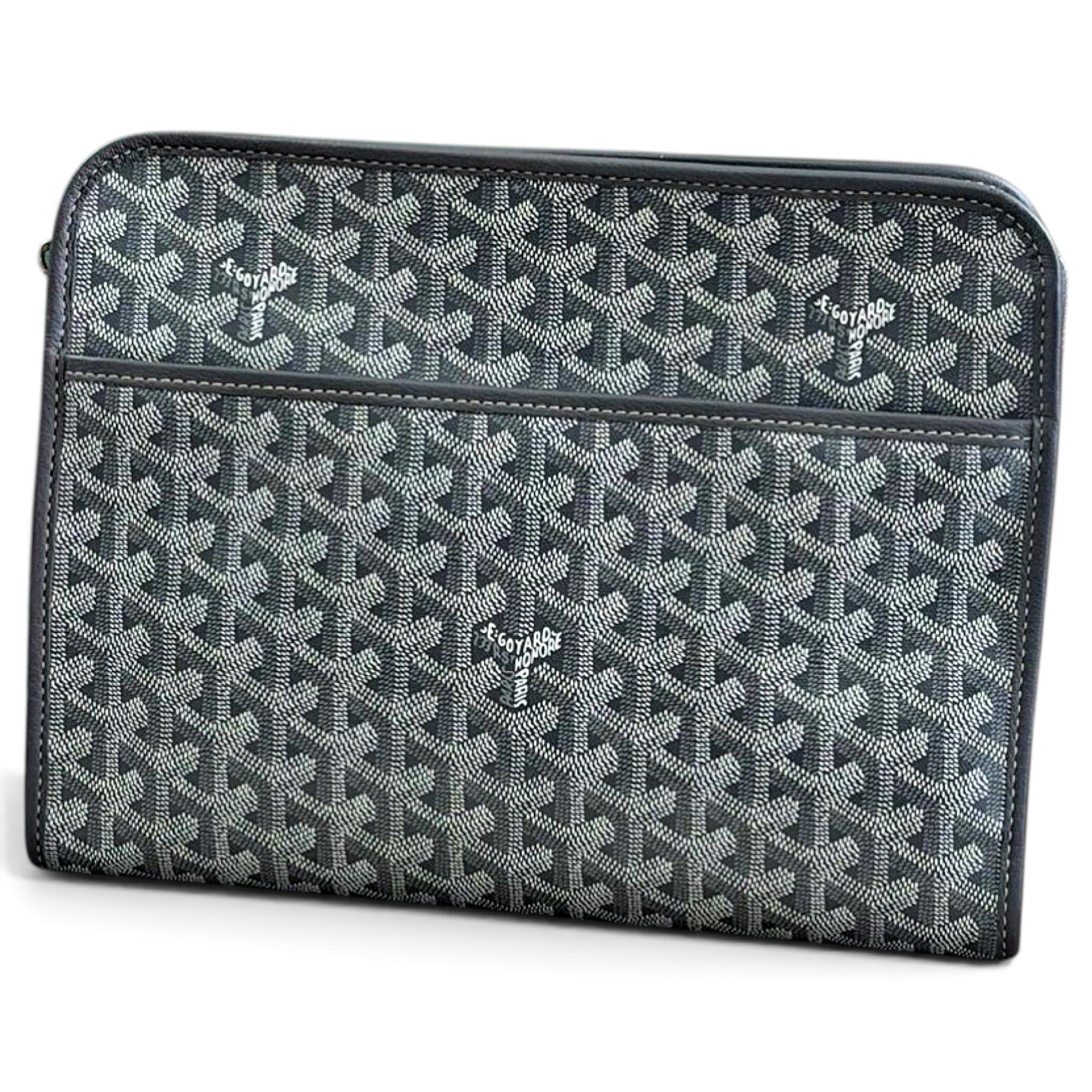 Jouvence leather clutch bag