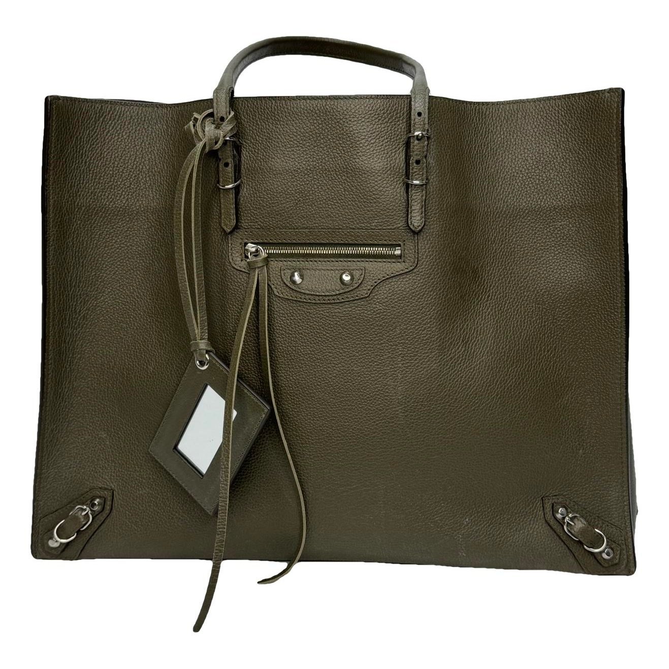 Papier leather tote