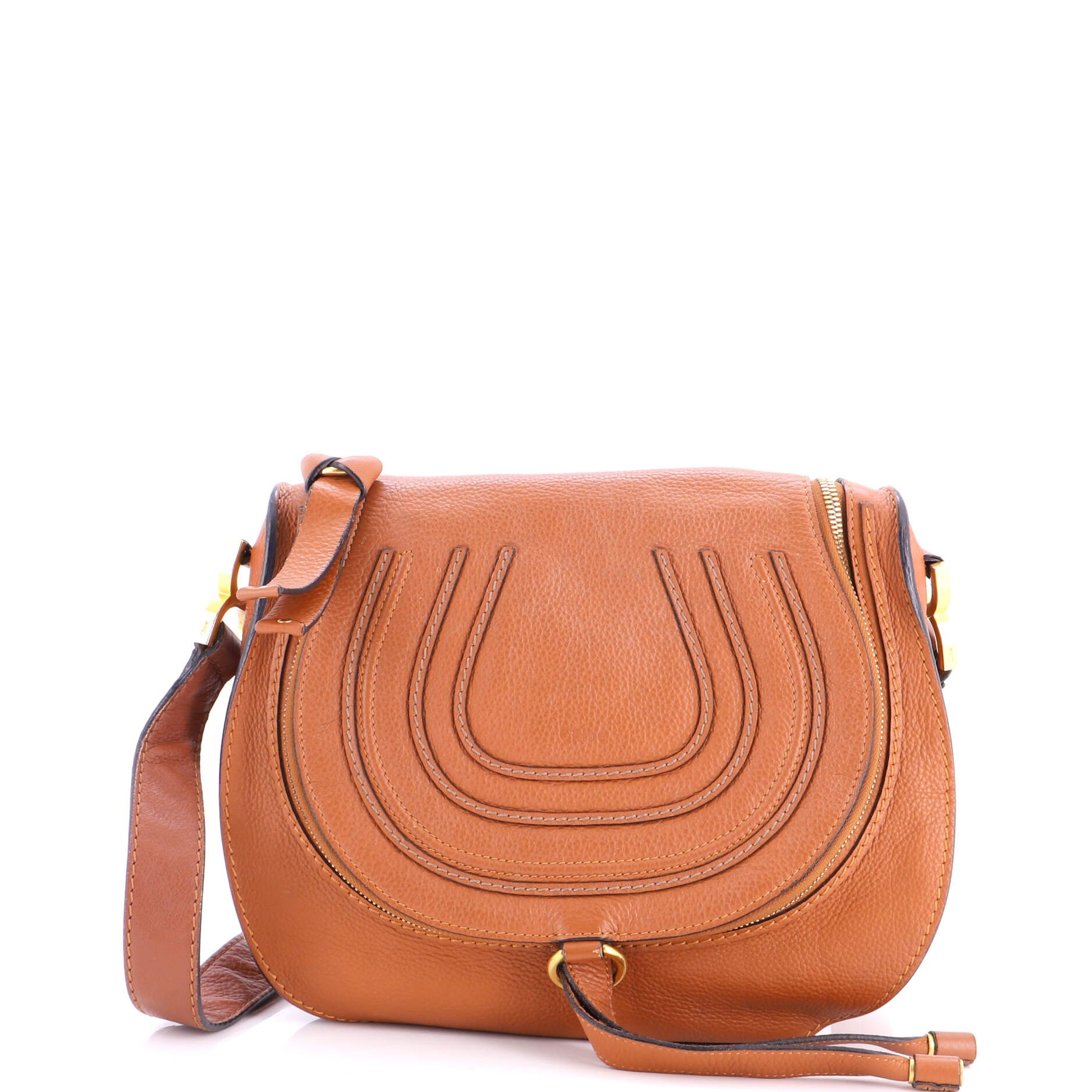 Marcie Zip Crossbody Bag Leather Medium