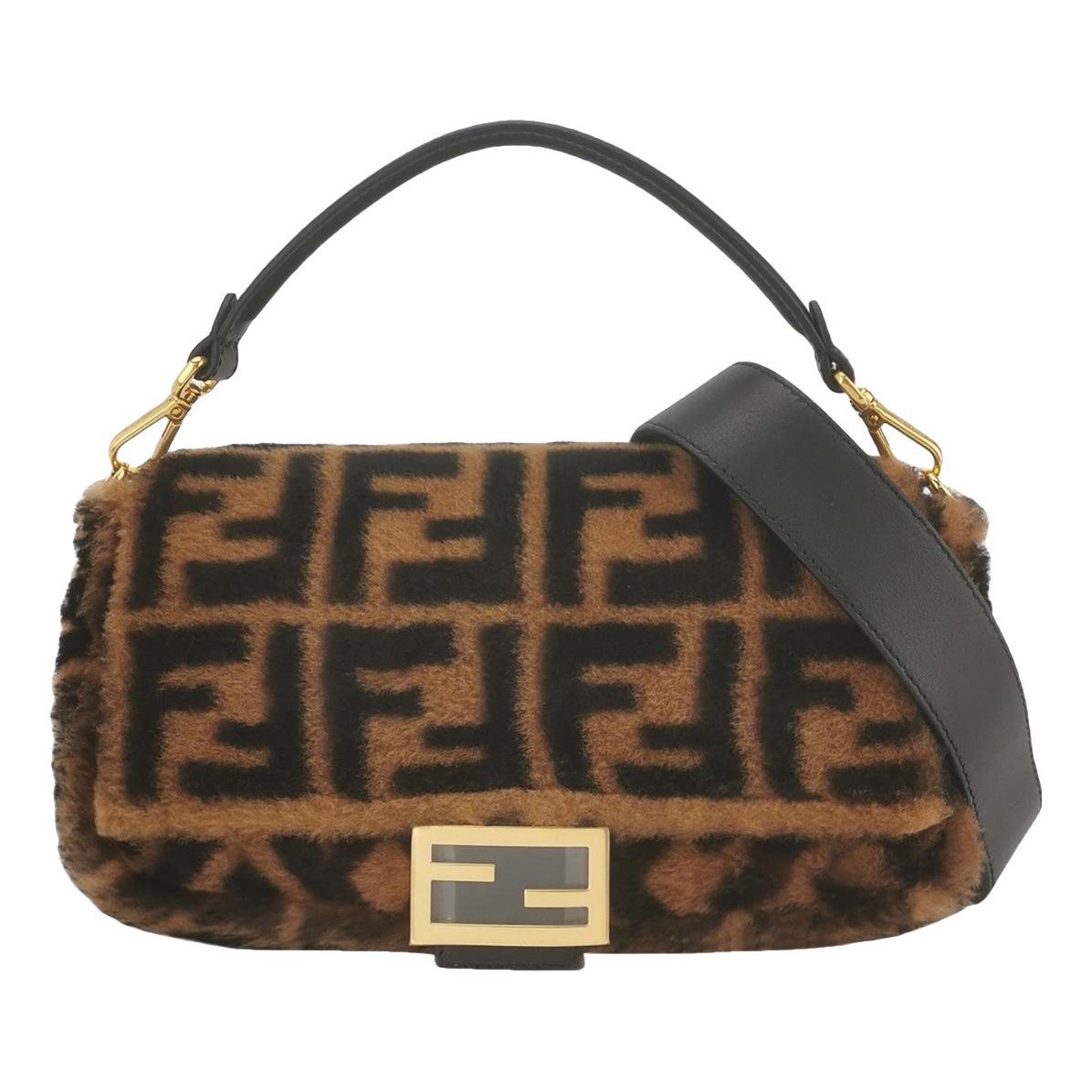 Baguette velvet handbag