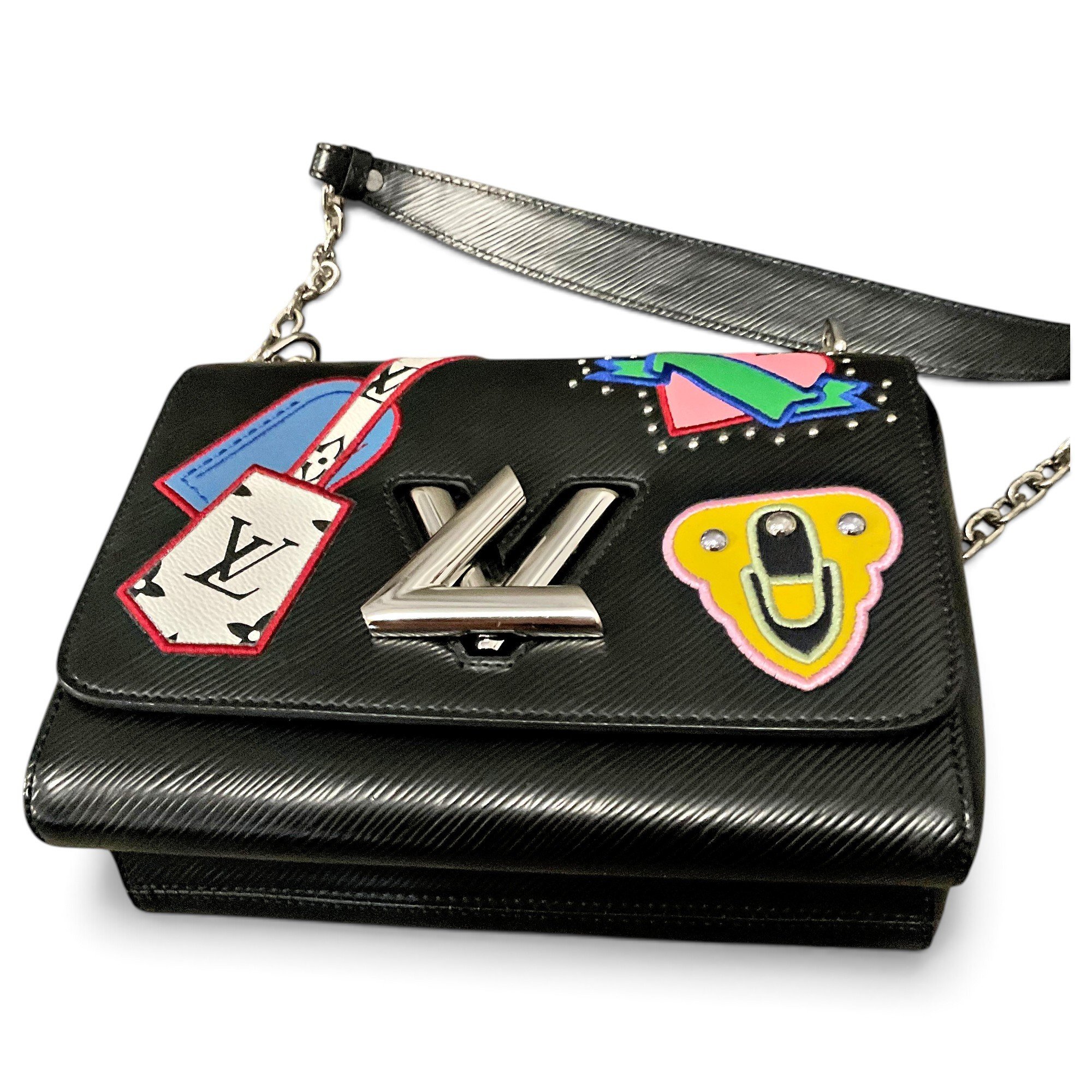 Twist leather handbag