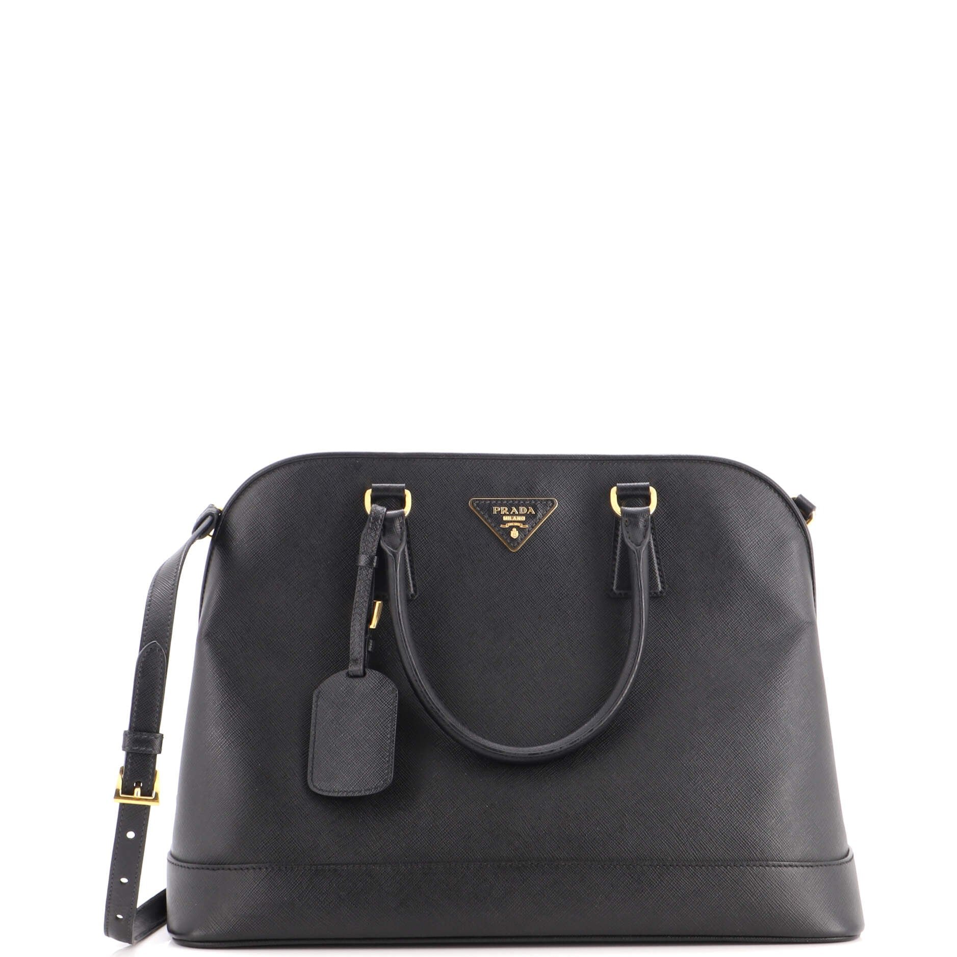 Open Promenade Bag Saffiano Leather Large