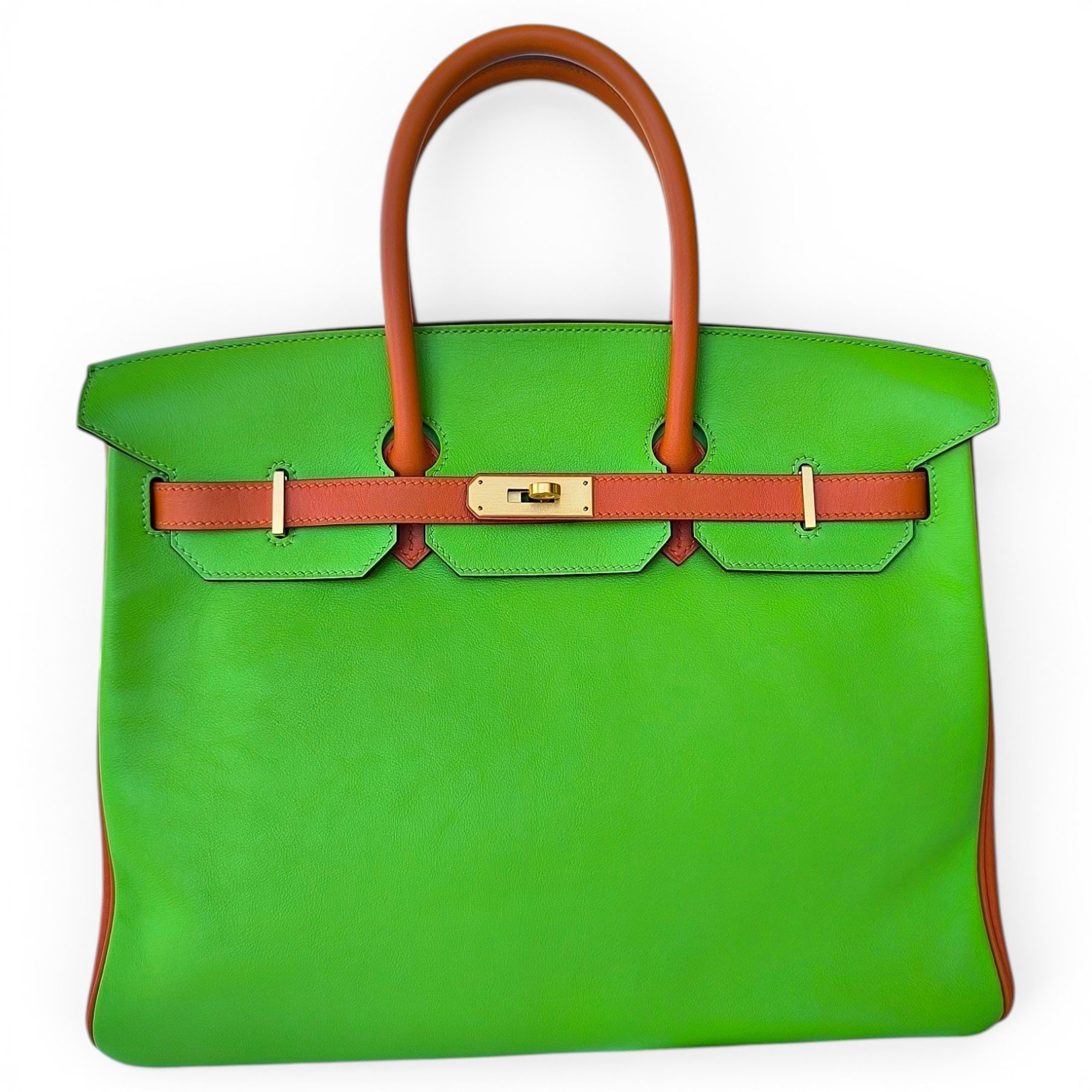 Hermes Birkin 35 Handbag Gold