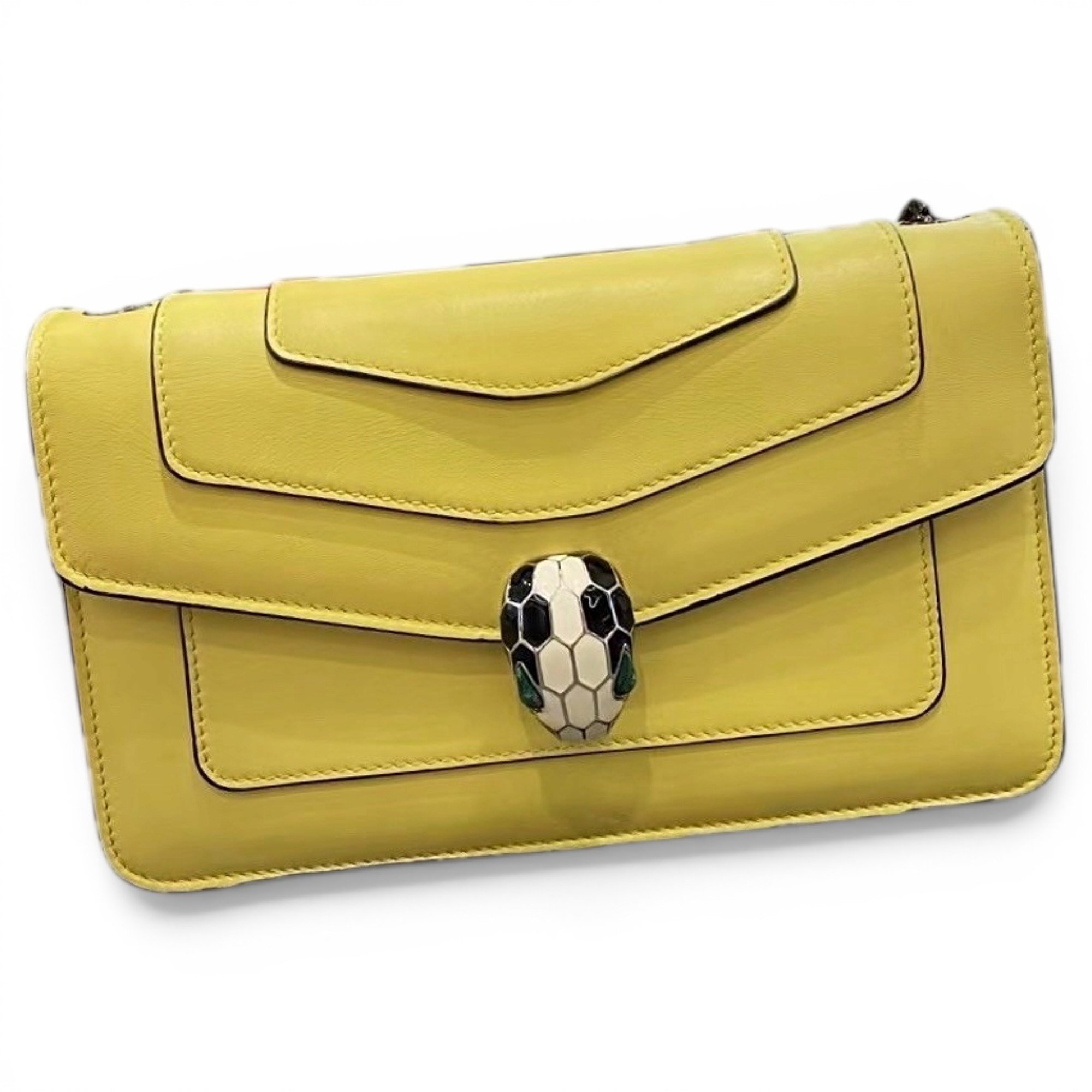 Serpenti leather handbag