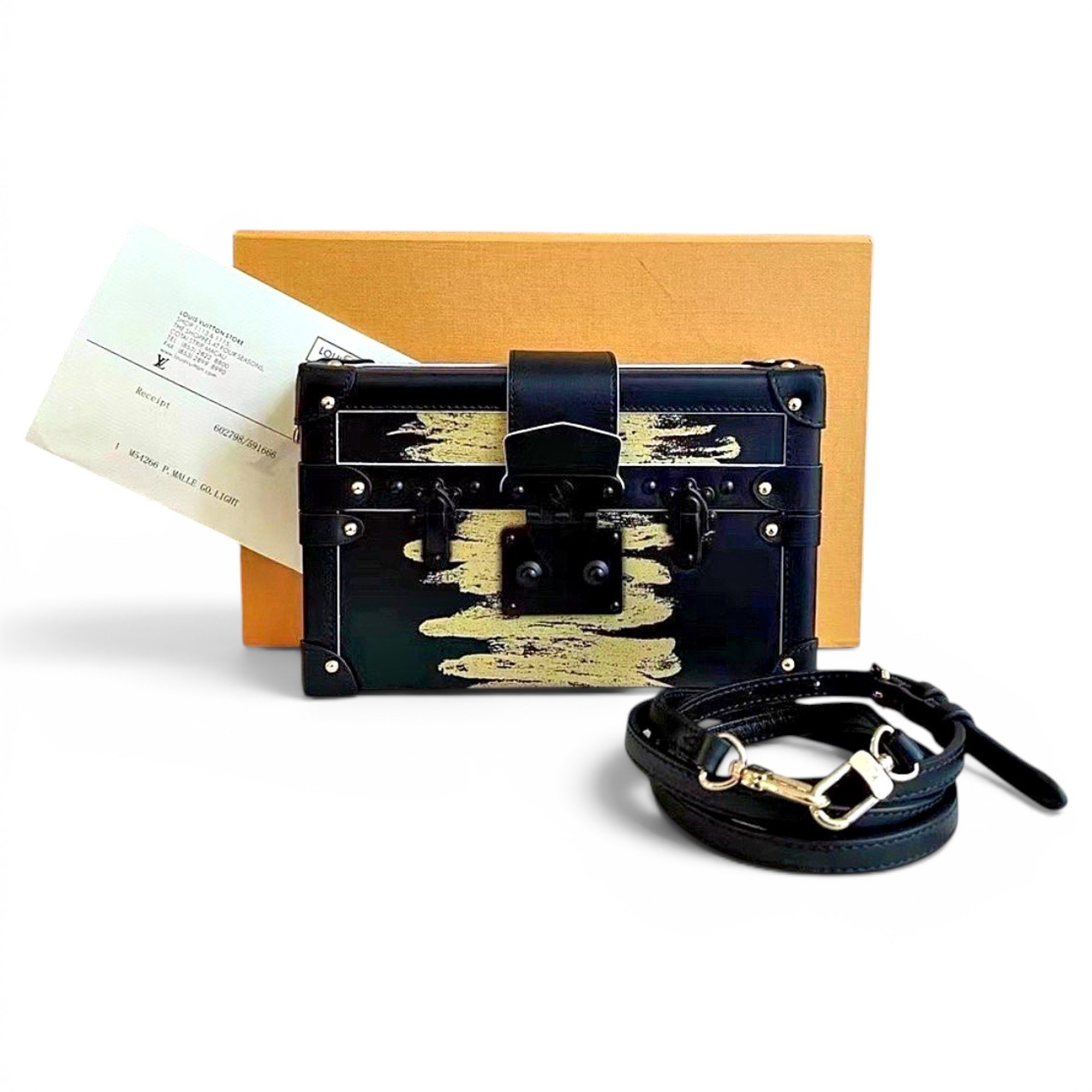 Petite Malle leather bag