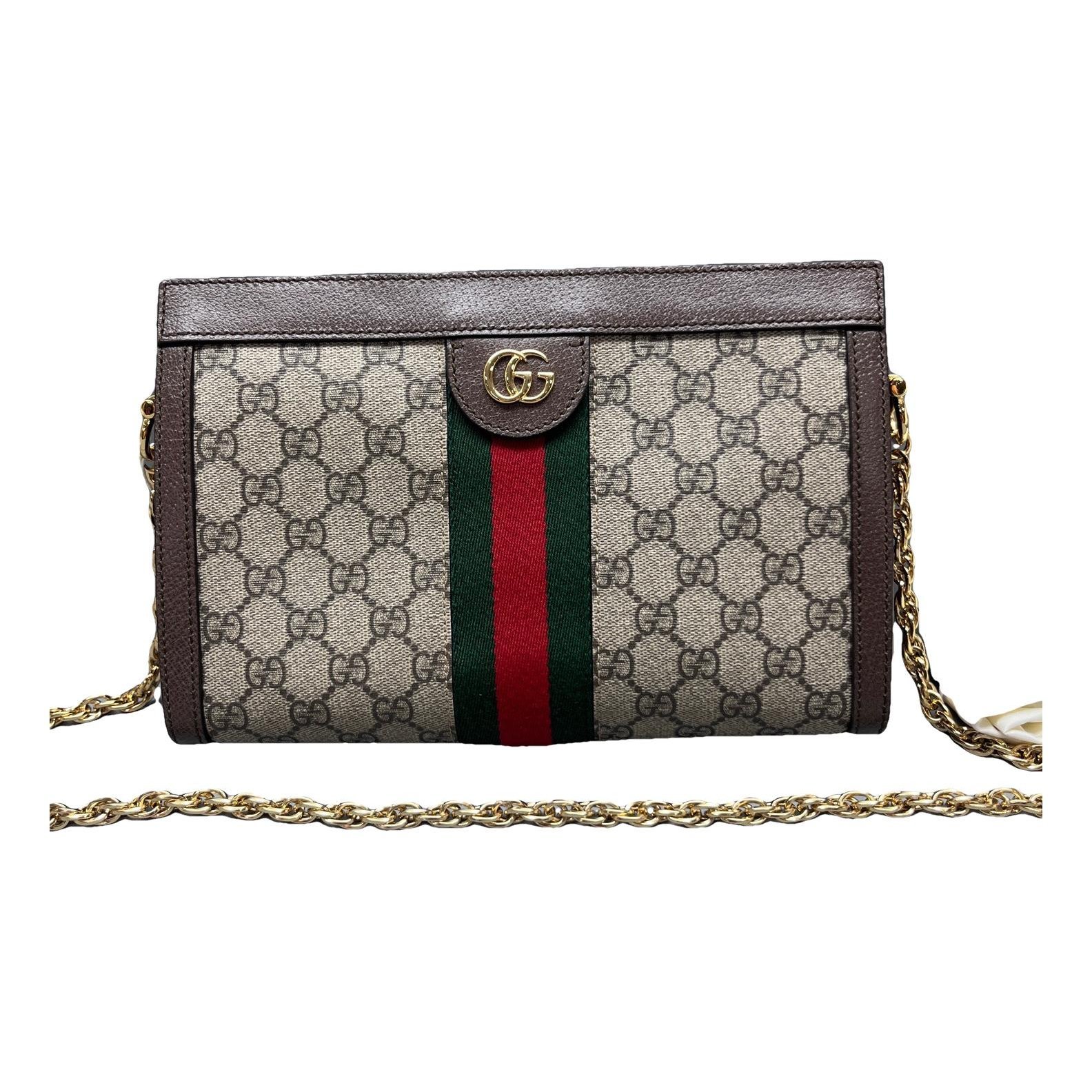 Ophidia Chain leather handbag