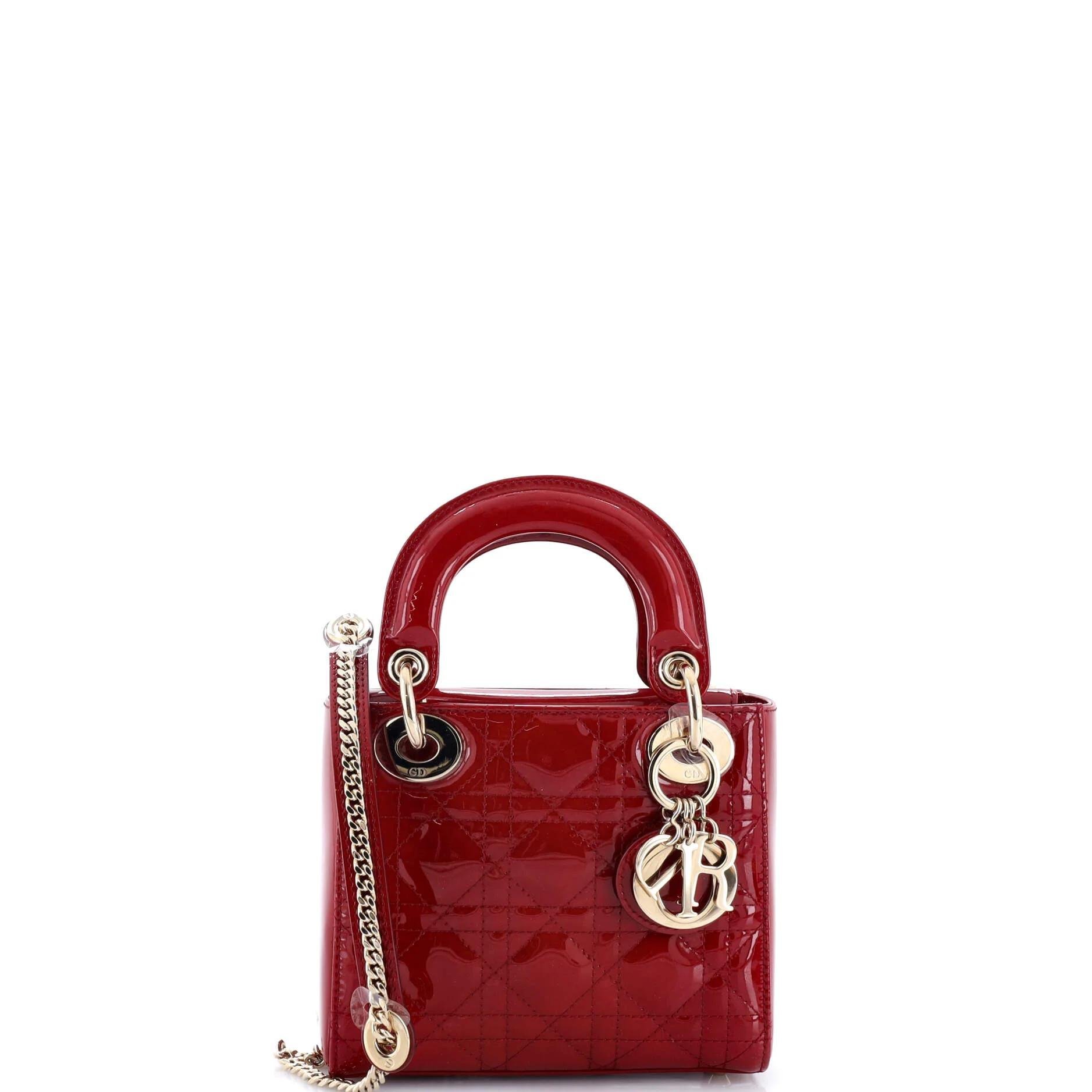 Patent leather handbag