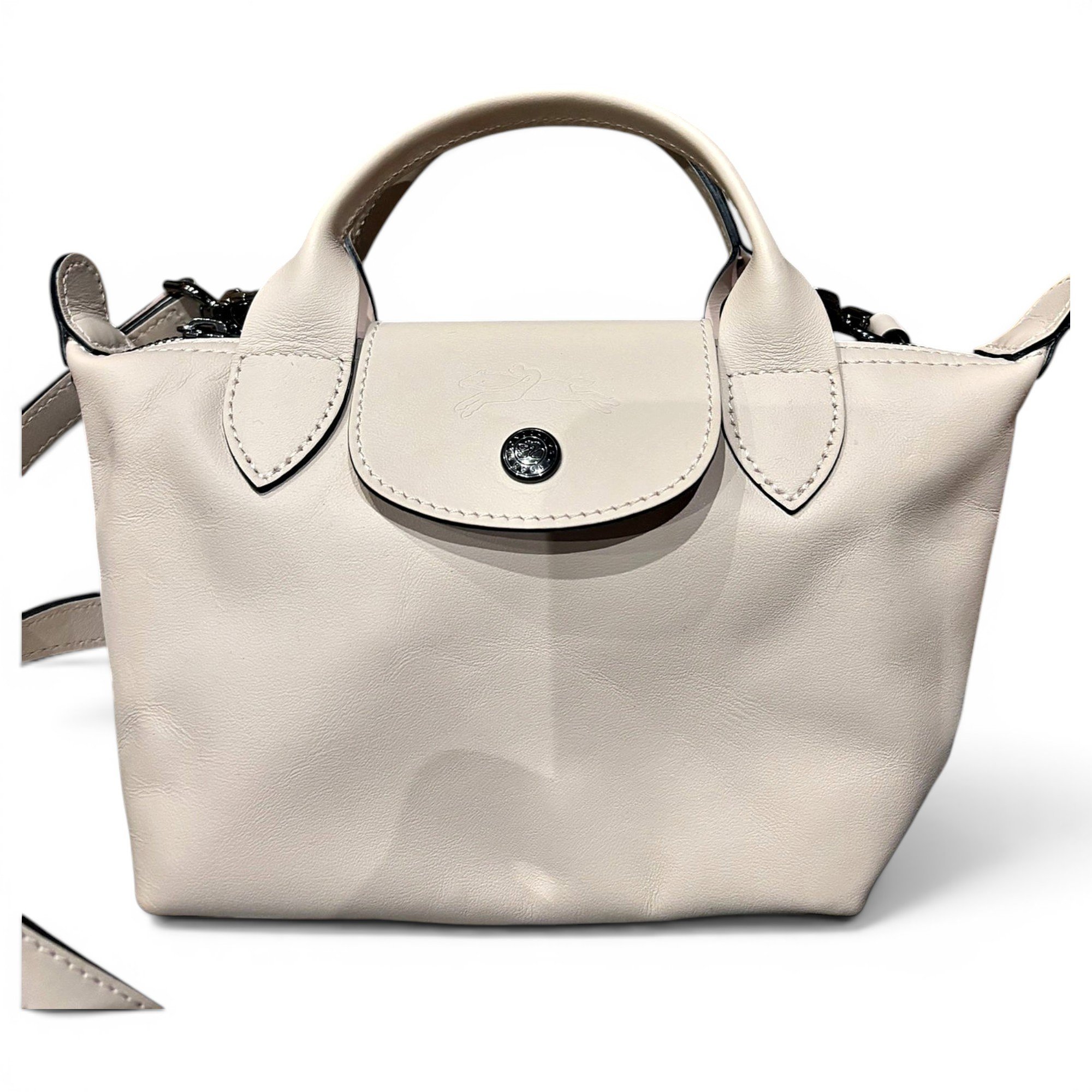 Pliage leather crossbody bag