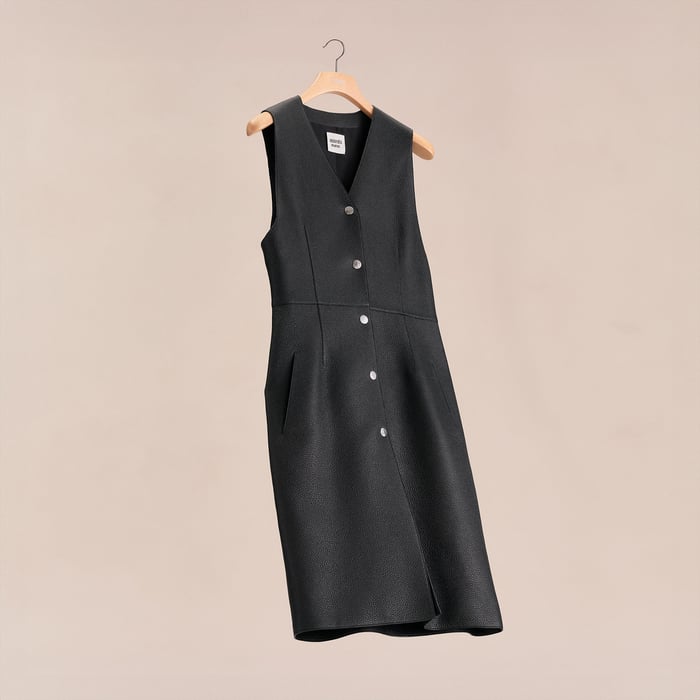 Noir Long Vest