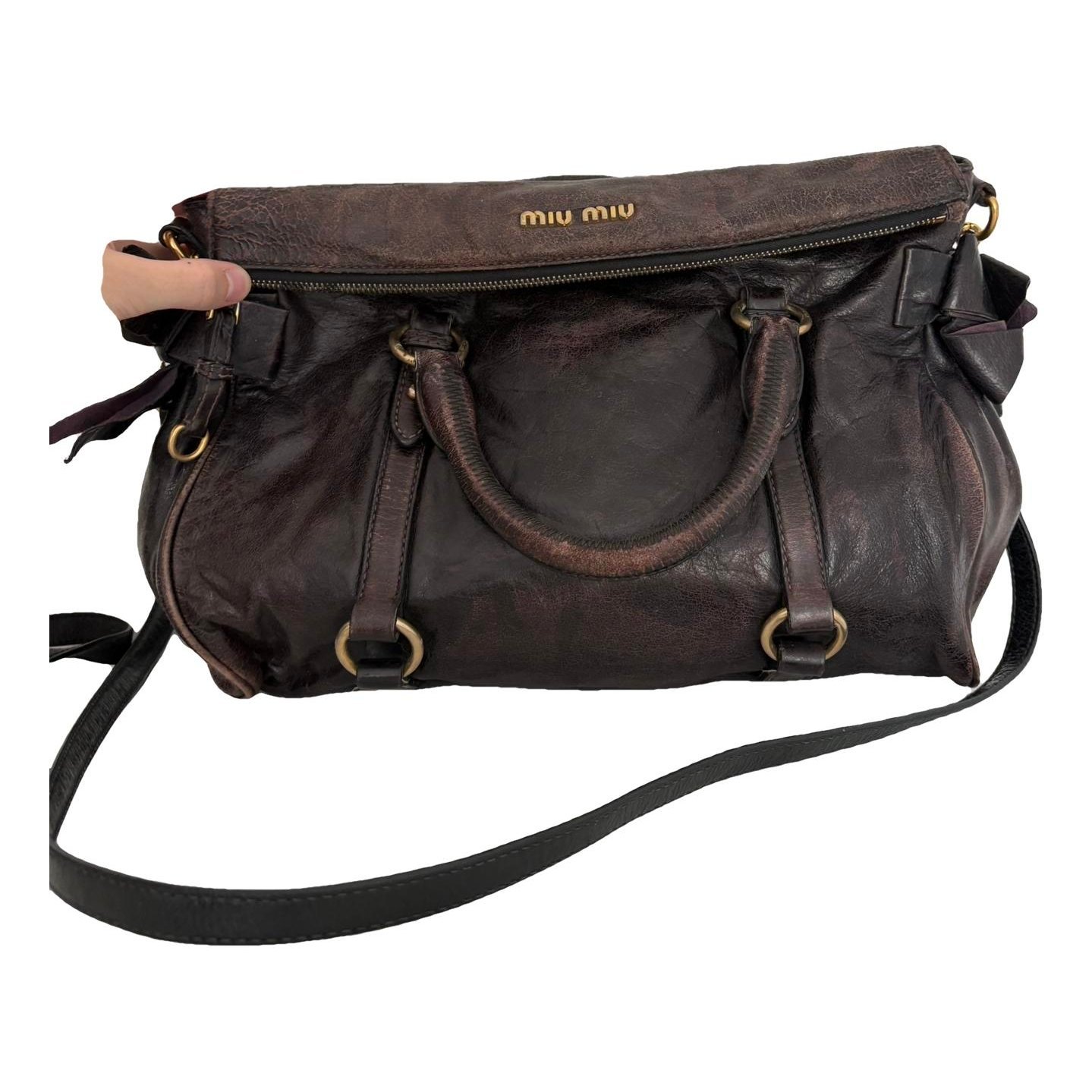 Vitello leather handbag