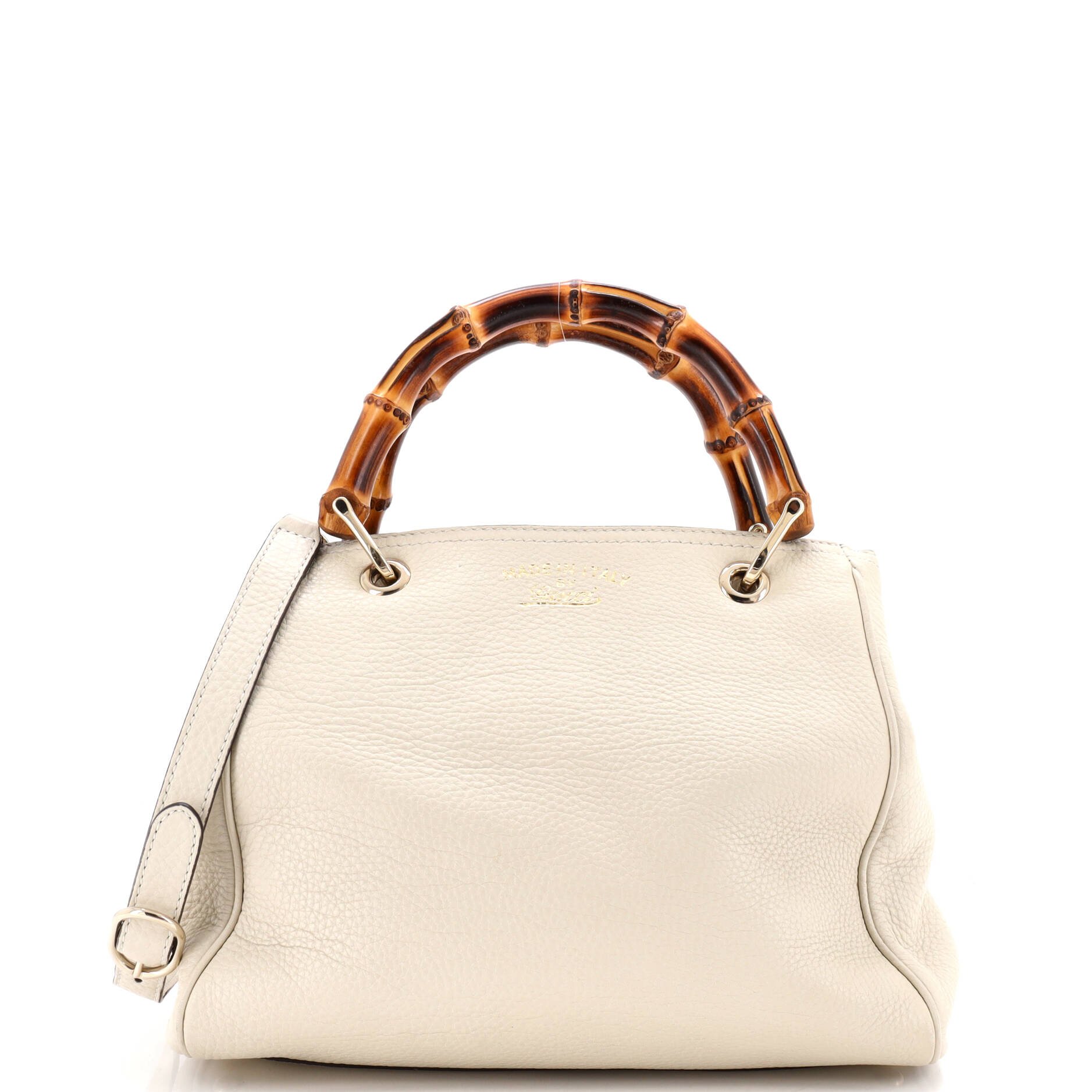 Bamboo Shopper Tote Leather Small