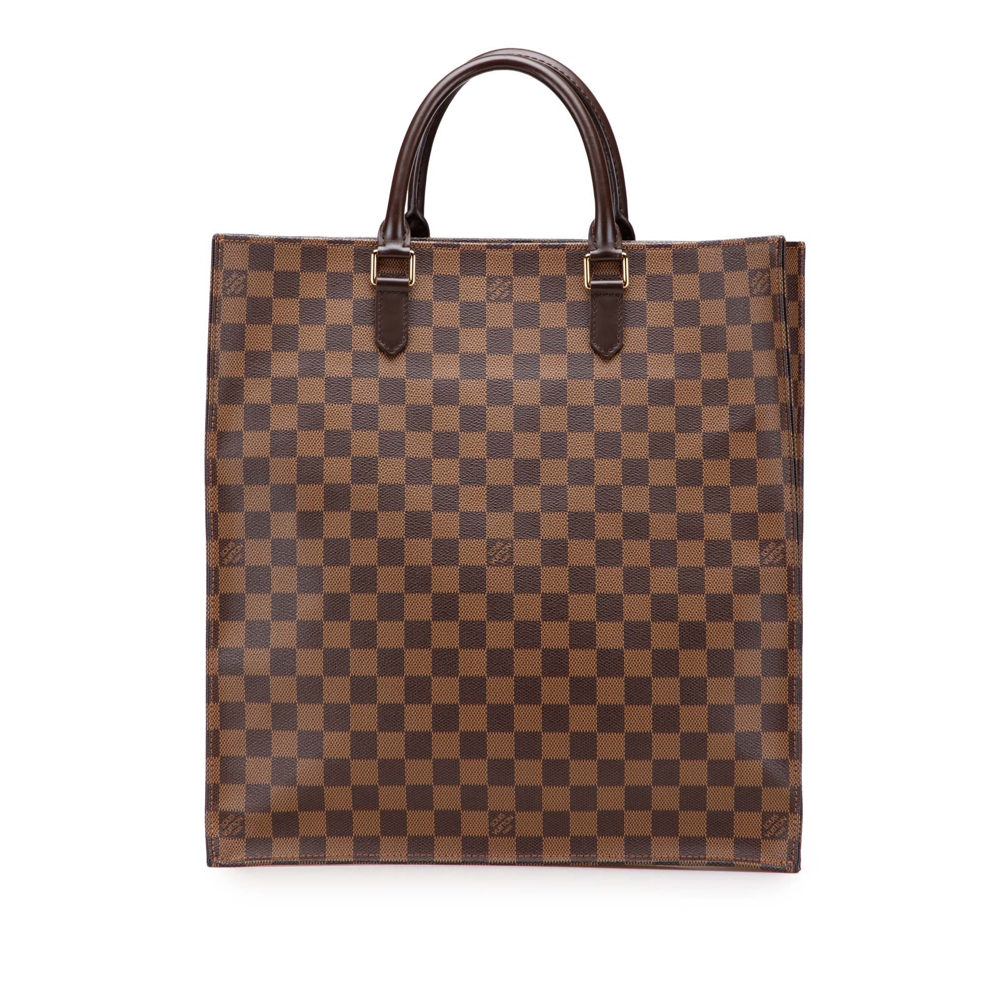 Plat leather handbag