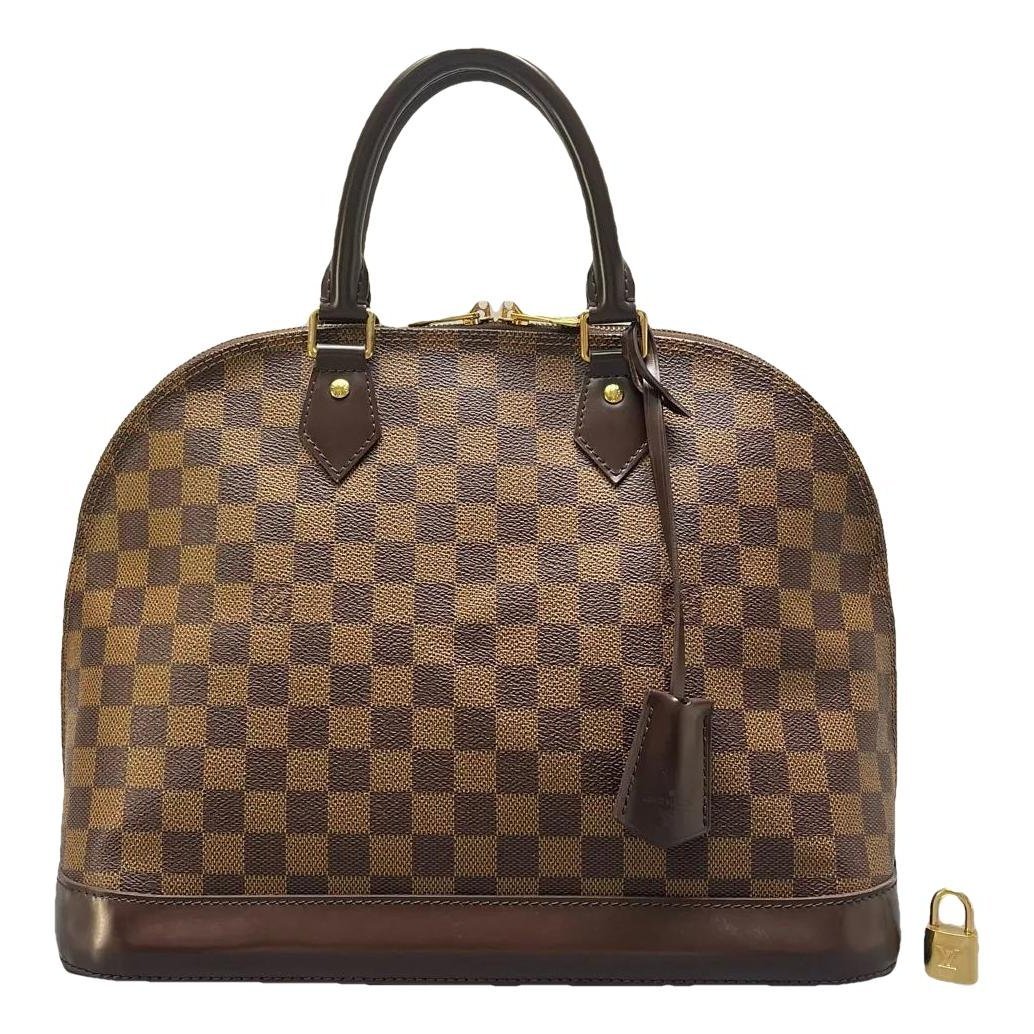 Alma leather bowling bag