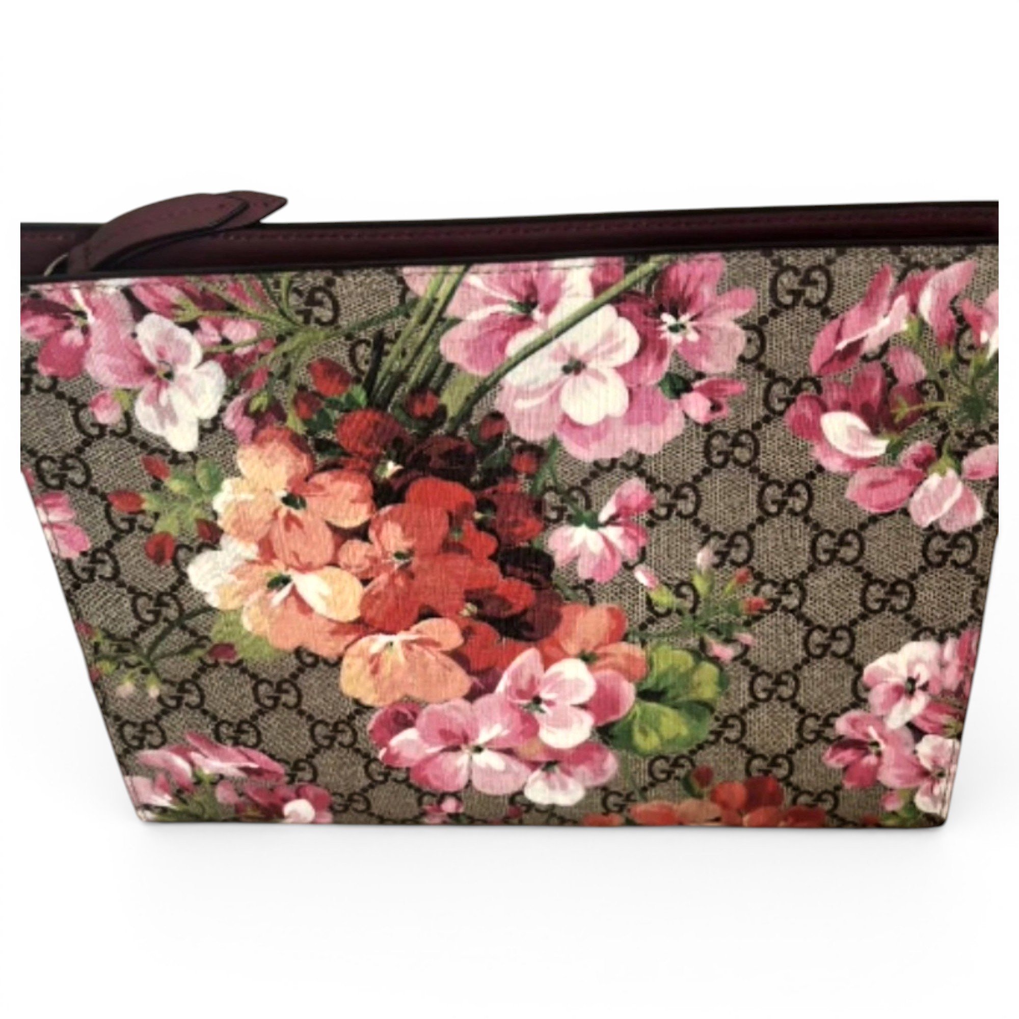 Leather clutch bag