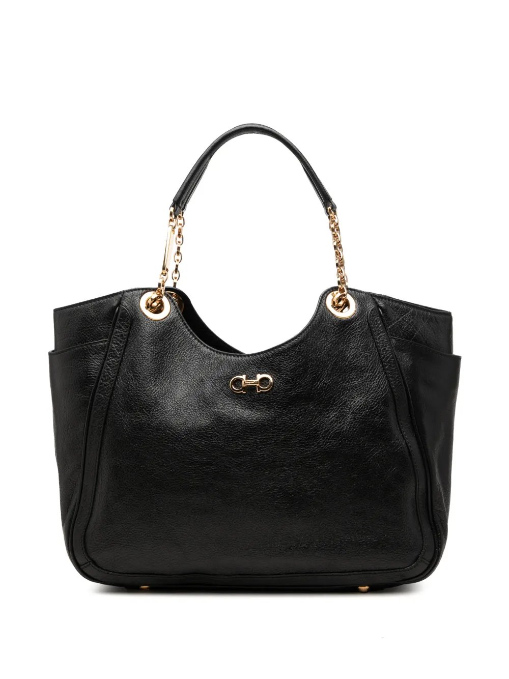 Ferragamo 2010-2026 Buffalo Leather Fanya Chain tote bag