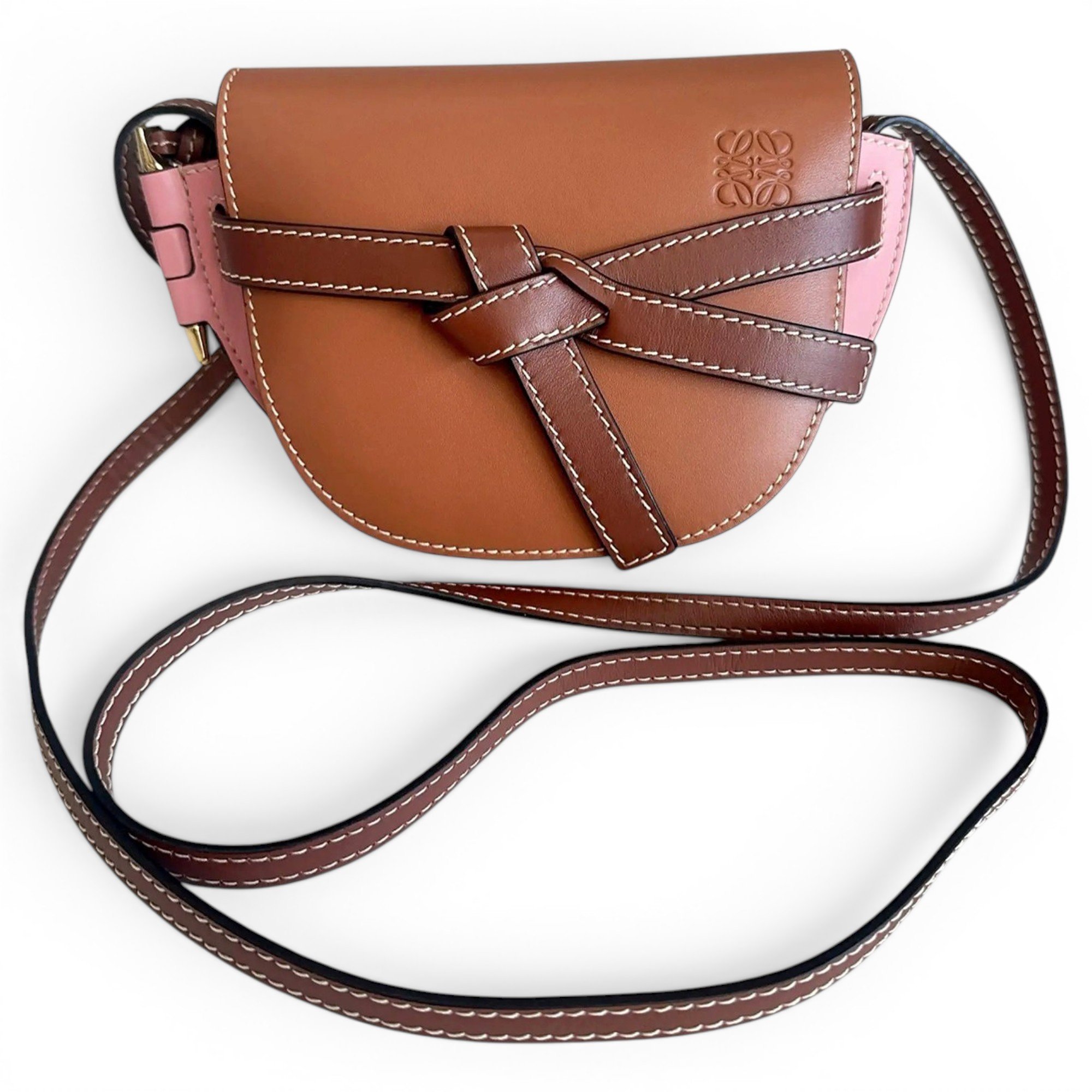 Gate leather crossbody bag