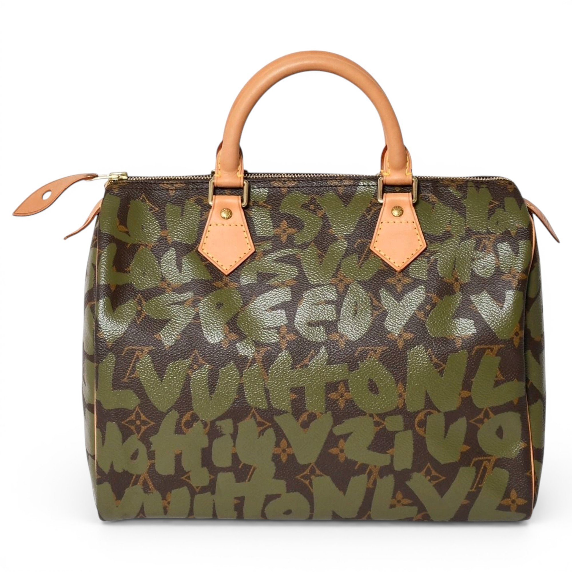 Speedy leather handbag